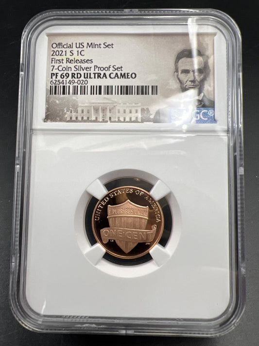 2021 S 1c Lincoln Shield Cent Proof PF69 UCAM NGC FDOI First Releases