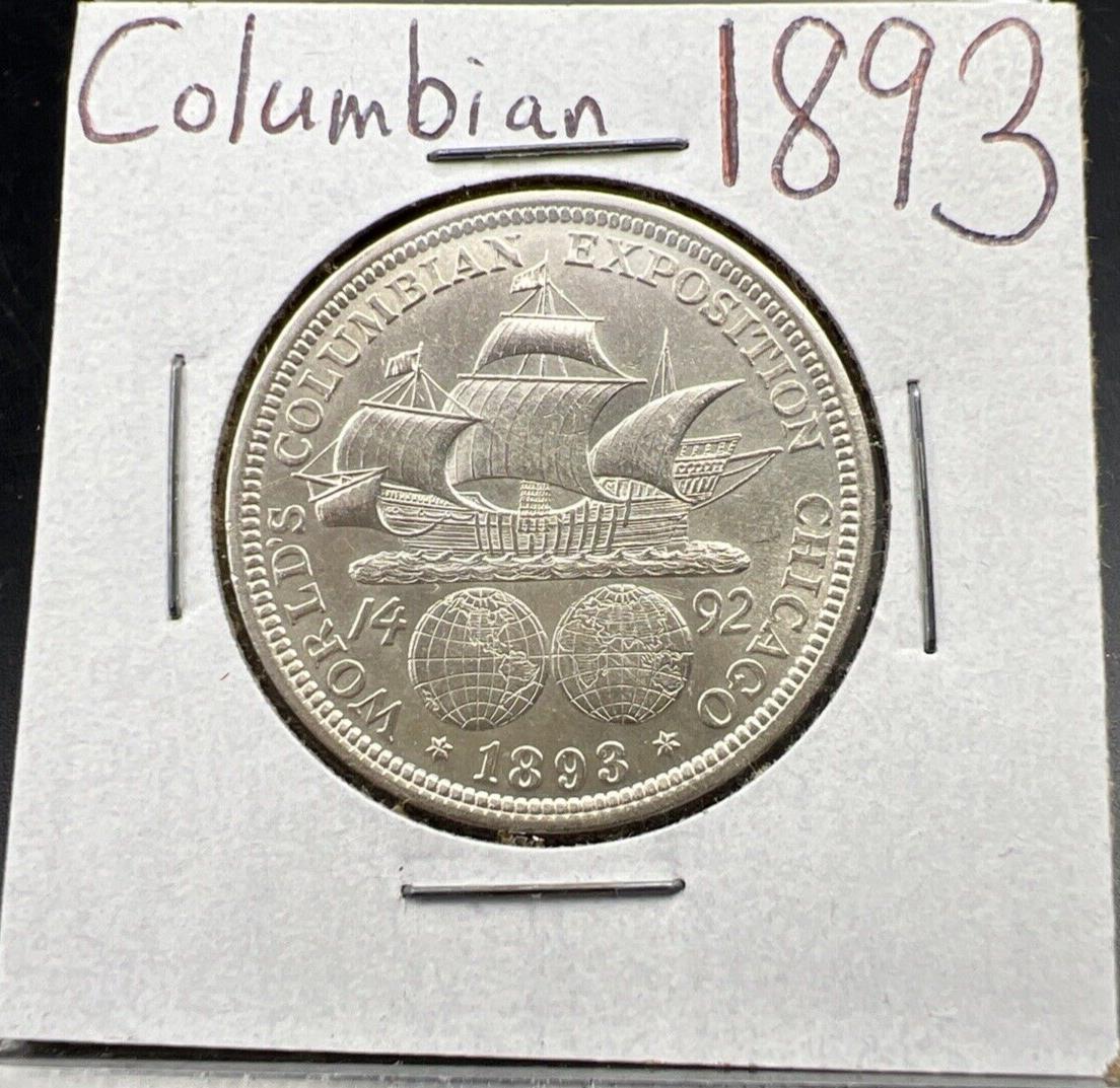 1893 Columbian Classic Commemorative Silver 50c Half Dollar UNC Uncirculated