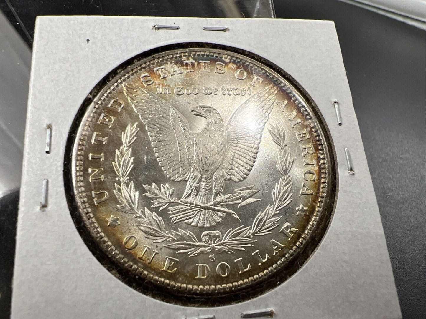1880 S $1 Morgan Silver Dollar Coin Choice BU UNC Nice Toning Toner