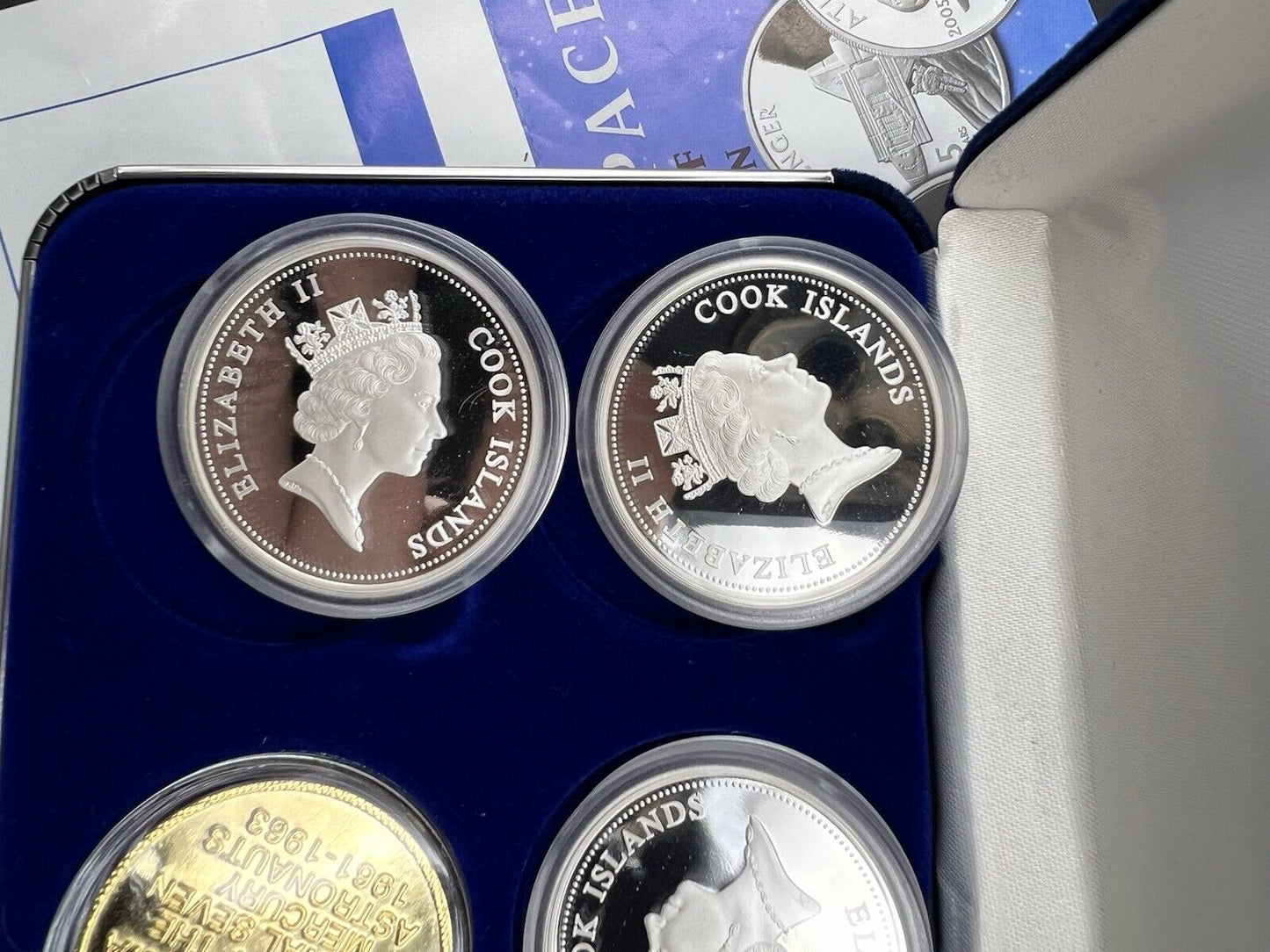 Return To Space Shuttle 5 Coin 2005 1 Oz Silver Cook Islands Coin Set