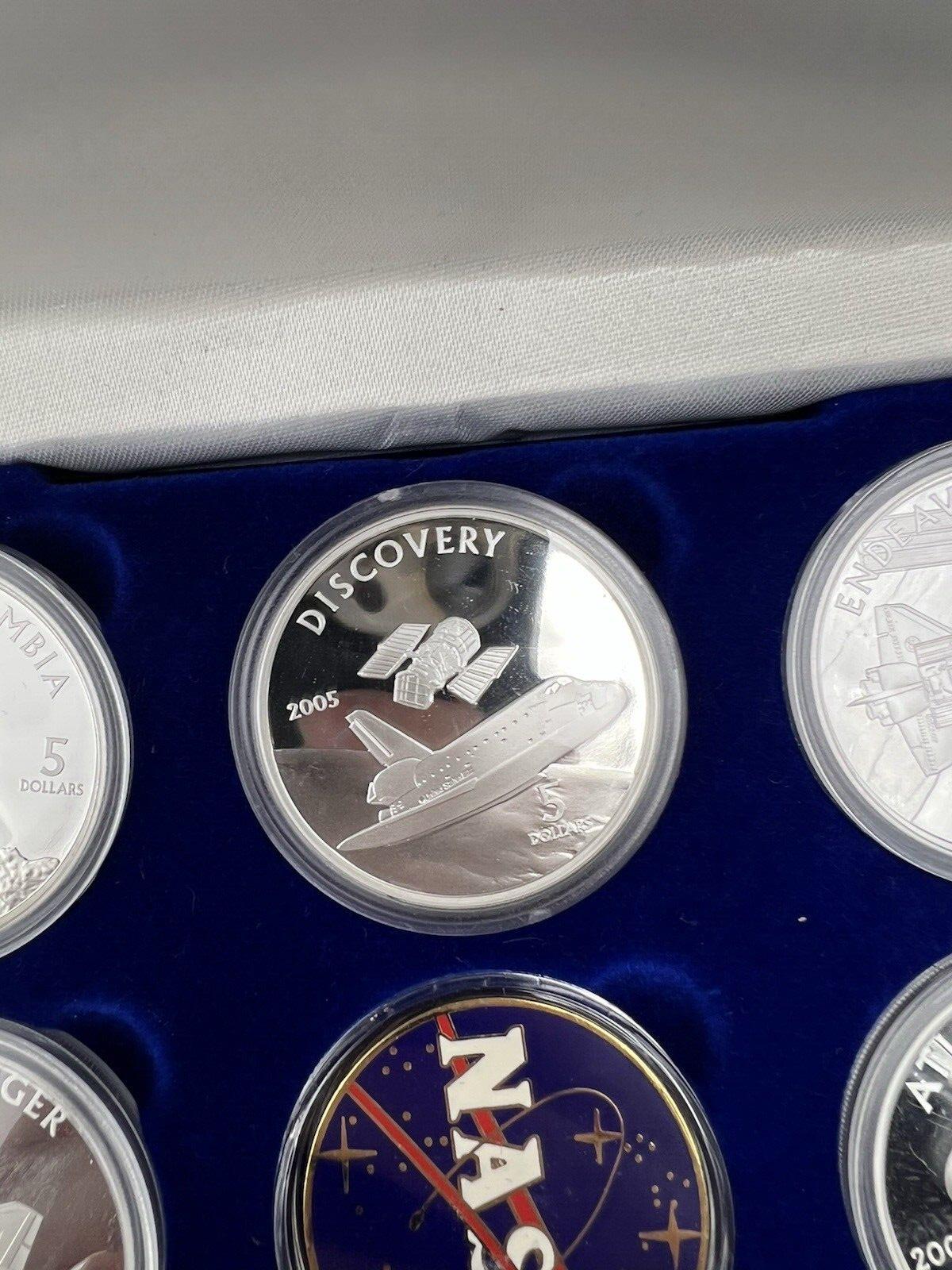 Return To Space Shuttle 5 Coin 2005 1 Oz Silver Cook Islands Coin Set