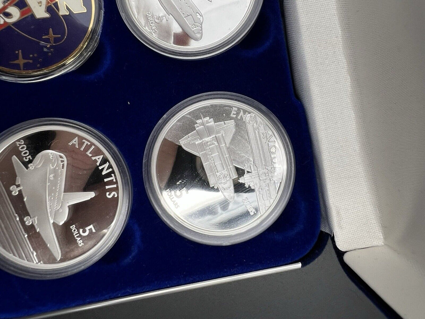 Return To Space Shuttle 5 Coin 2005 1 Oz Silver Cook Islands Coin Set