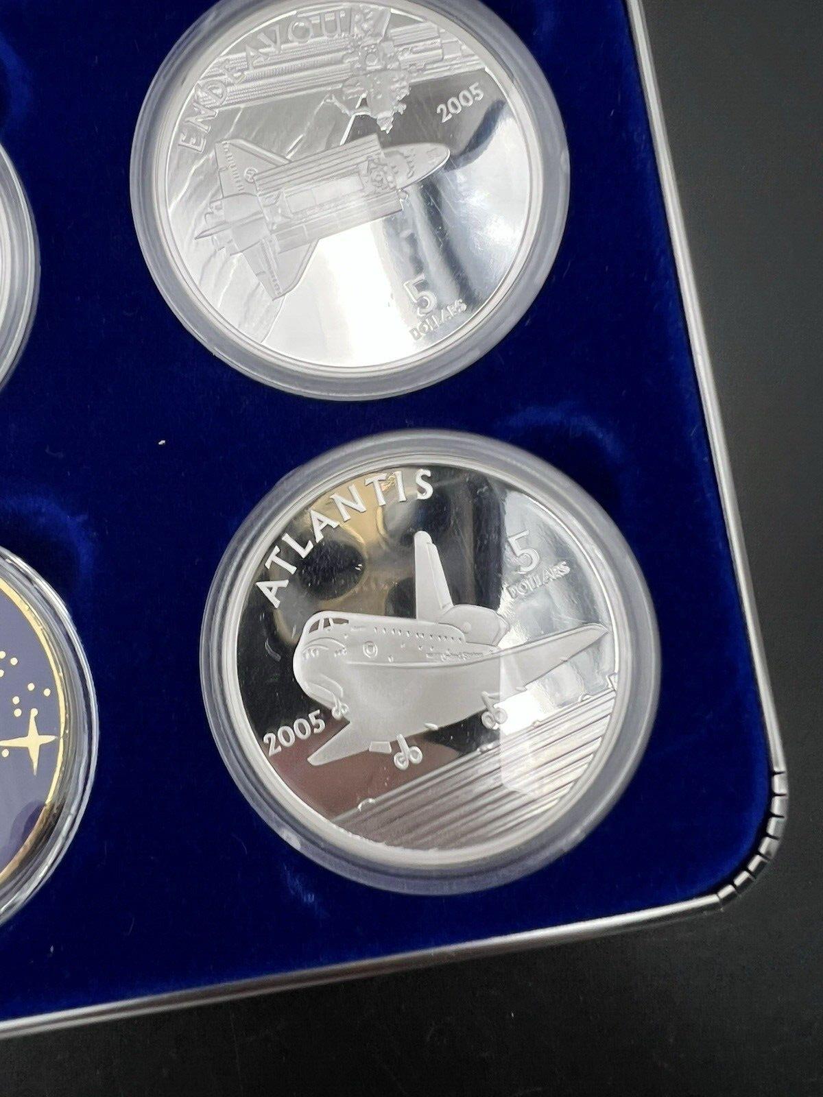 Return To Space Shuttle 5 Coin 2005 1 Oz Silver Cook Islands Coin Set