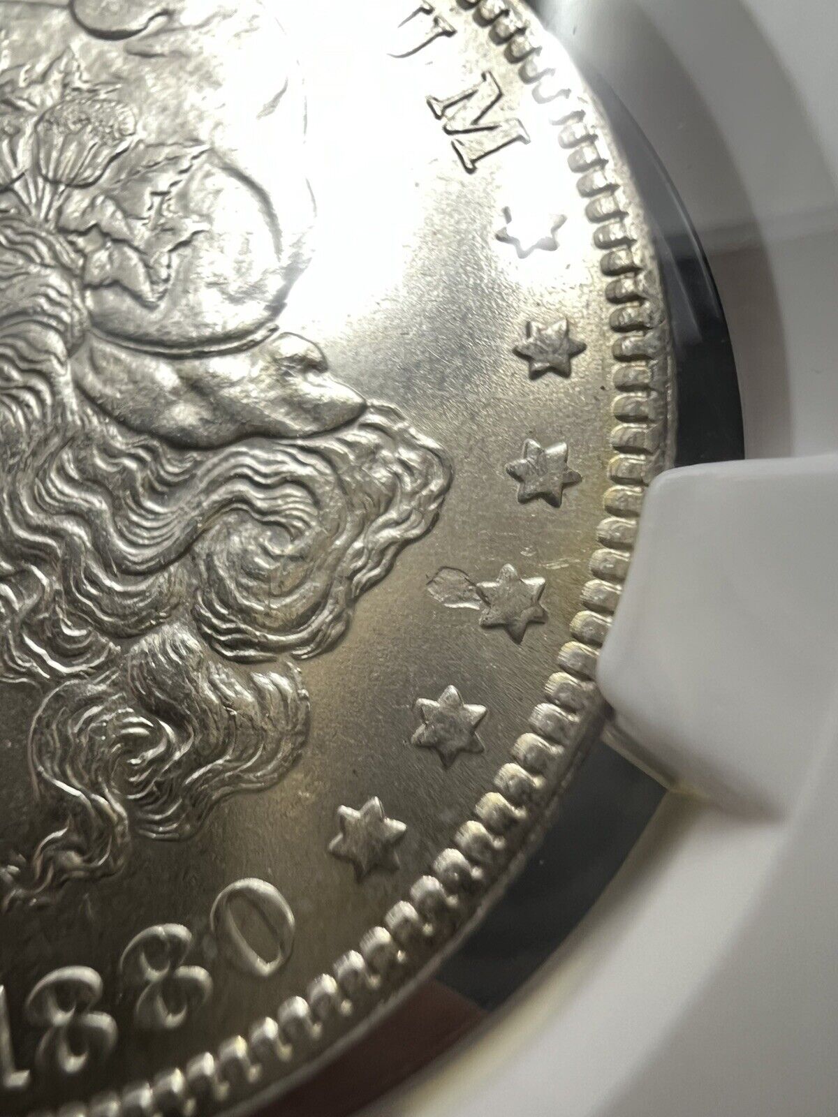 1880 O $1 Morgan Dollar Coin NGC MS62 BU UNC Small o VAM 74 W/ Struck Thru Error