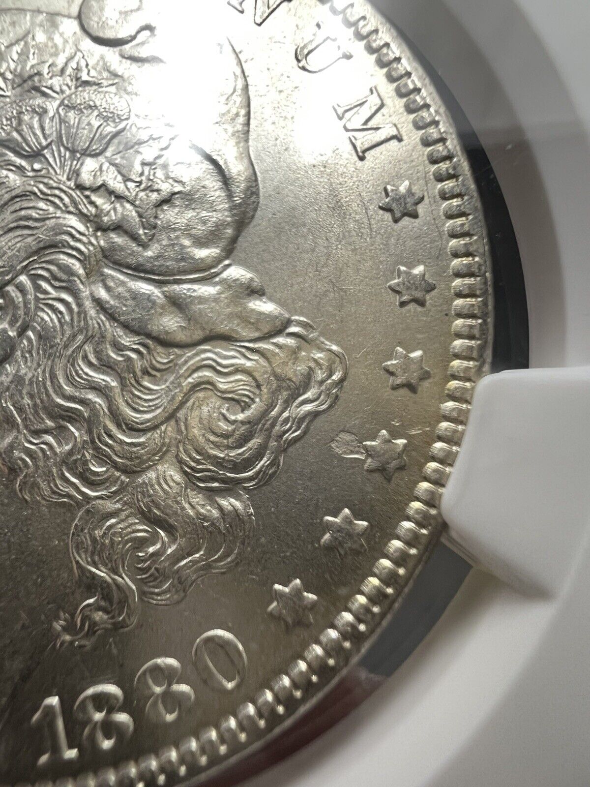 1880 O $1 Morgan Dollar Coin NGC MS62 BU UNC Small o VAM 74 W/ Struck Thru Error