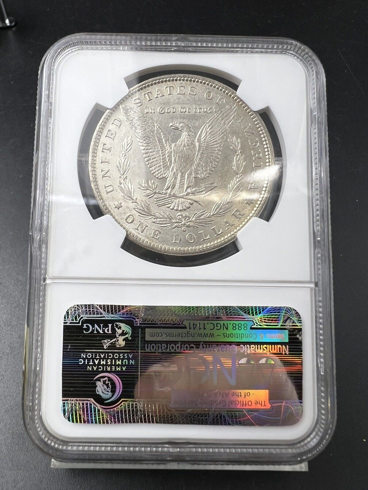 1880 O $1 Morgan Dollar Coin NGC MS62 BU UNC Small o VAM 74 W/ Struck Thru Error