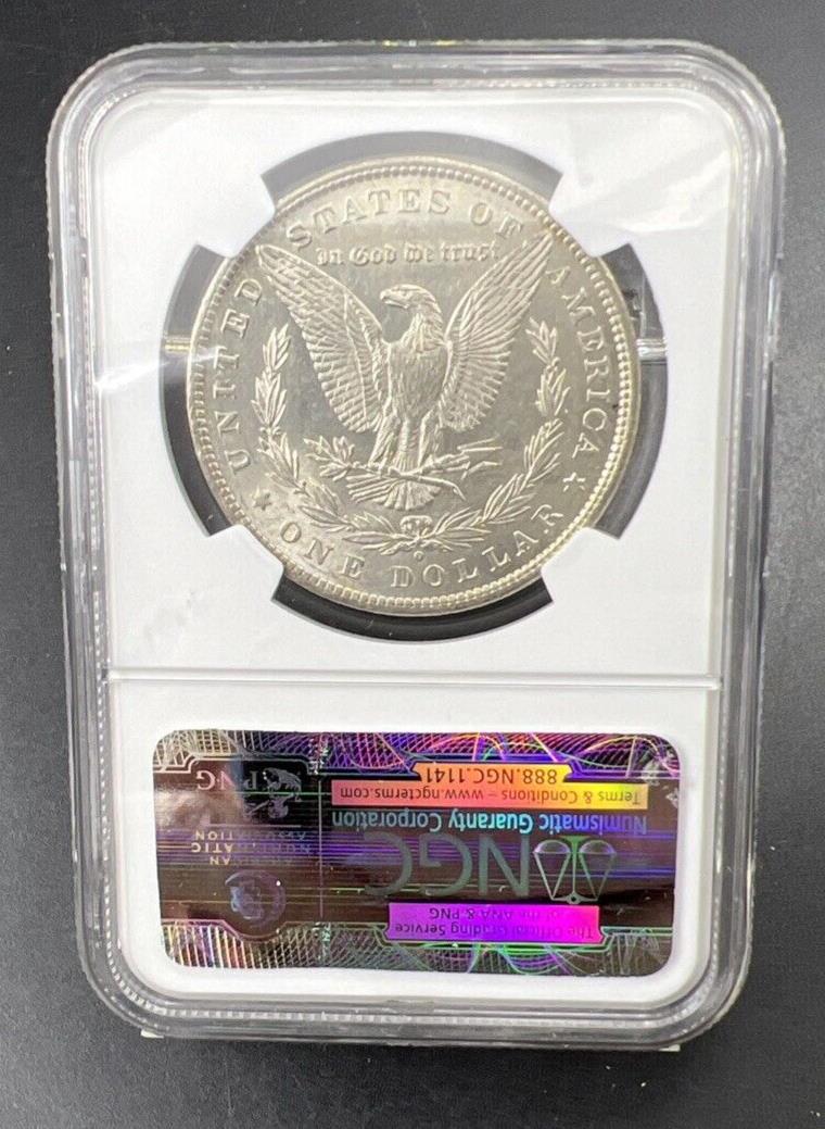 1880 O $1 Morgan Dollar Coin NGC MS62 BU UNC Small o VAM 74 W/ Struck Thru Error