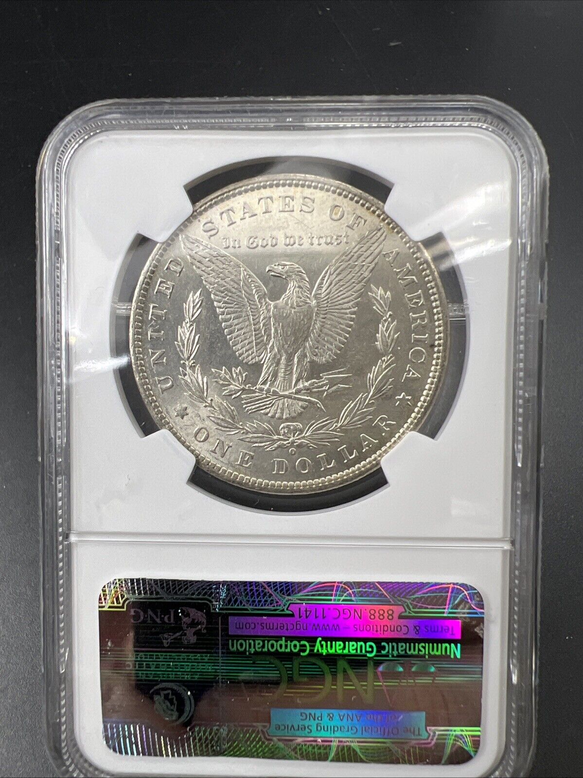 1880 O $1 Morgan Dollar Coin NGC MS62 BU UNC Small o VAM 74 W/ Struck Thru Error