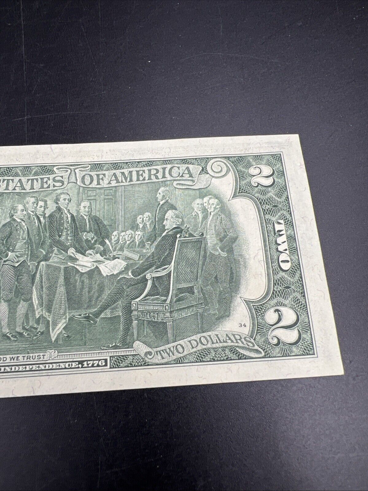 1976 $2 Bicentennial Postal FRN Federal Reserve Notes CH UNC Marietta GA #473