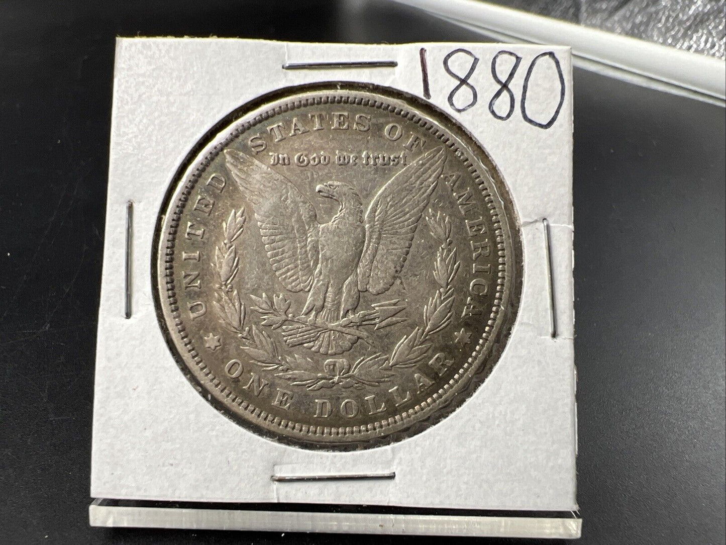 1880 P $1 Morgan Silver Dollar Coin VF Very Fine Circulated