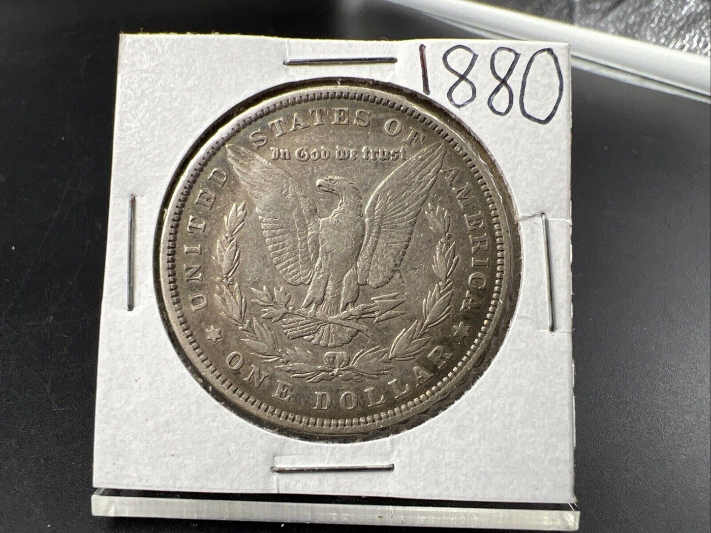 1880 P $1 Morgan Silver Dollar Coin VF Very Fine Circulated