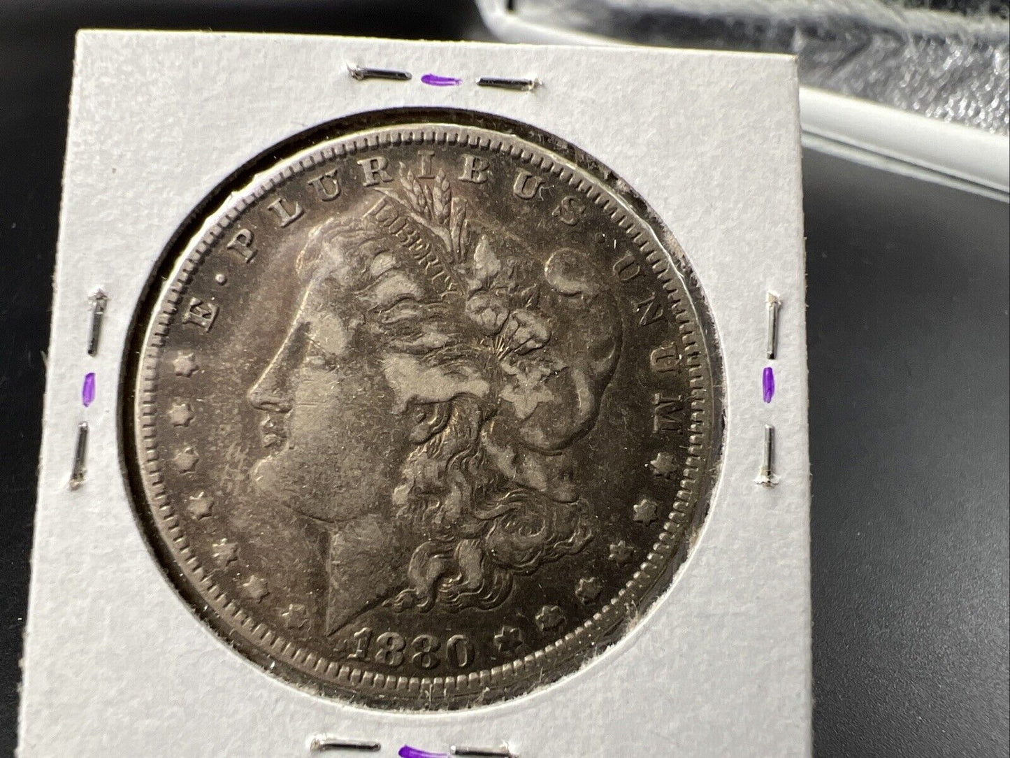 1880 P $1 Morgan Silver Dollar Coin VF Very Fine Circulated