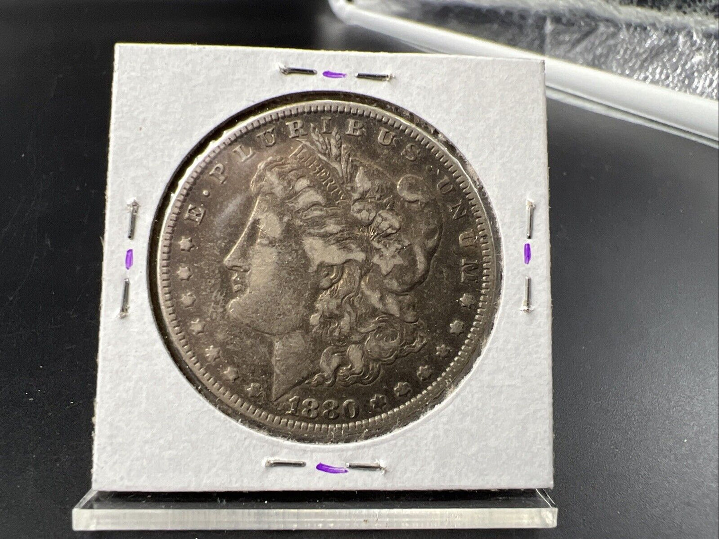 1880 P $1 Morgan Silver Dollar Coin VF Very Fine Circulated
