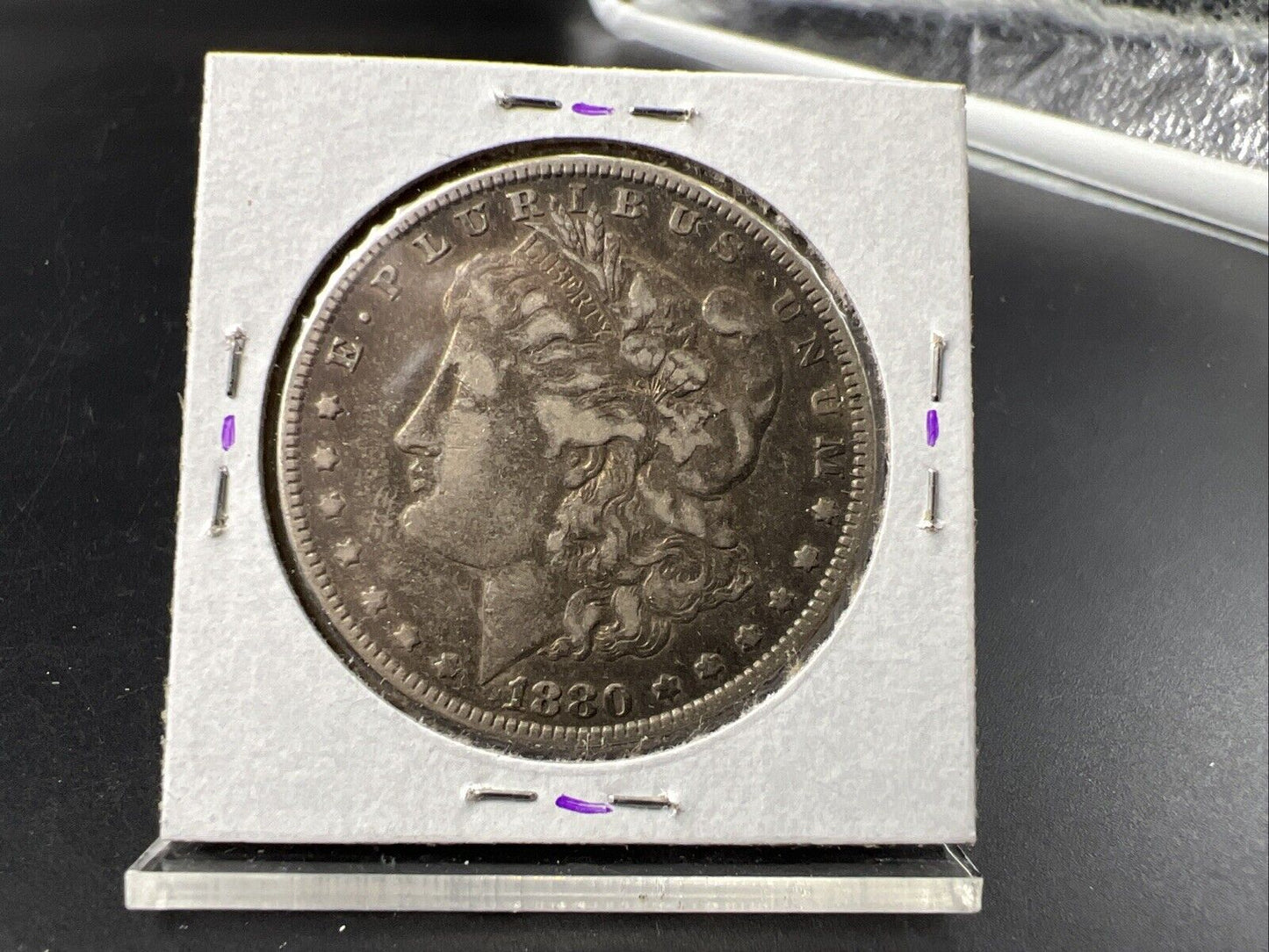 1880 P $1 Morgan Silver Dollar Coin VF Very Fine Circulated