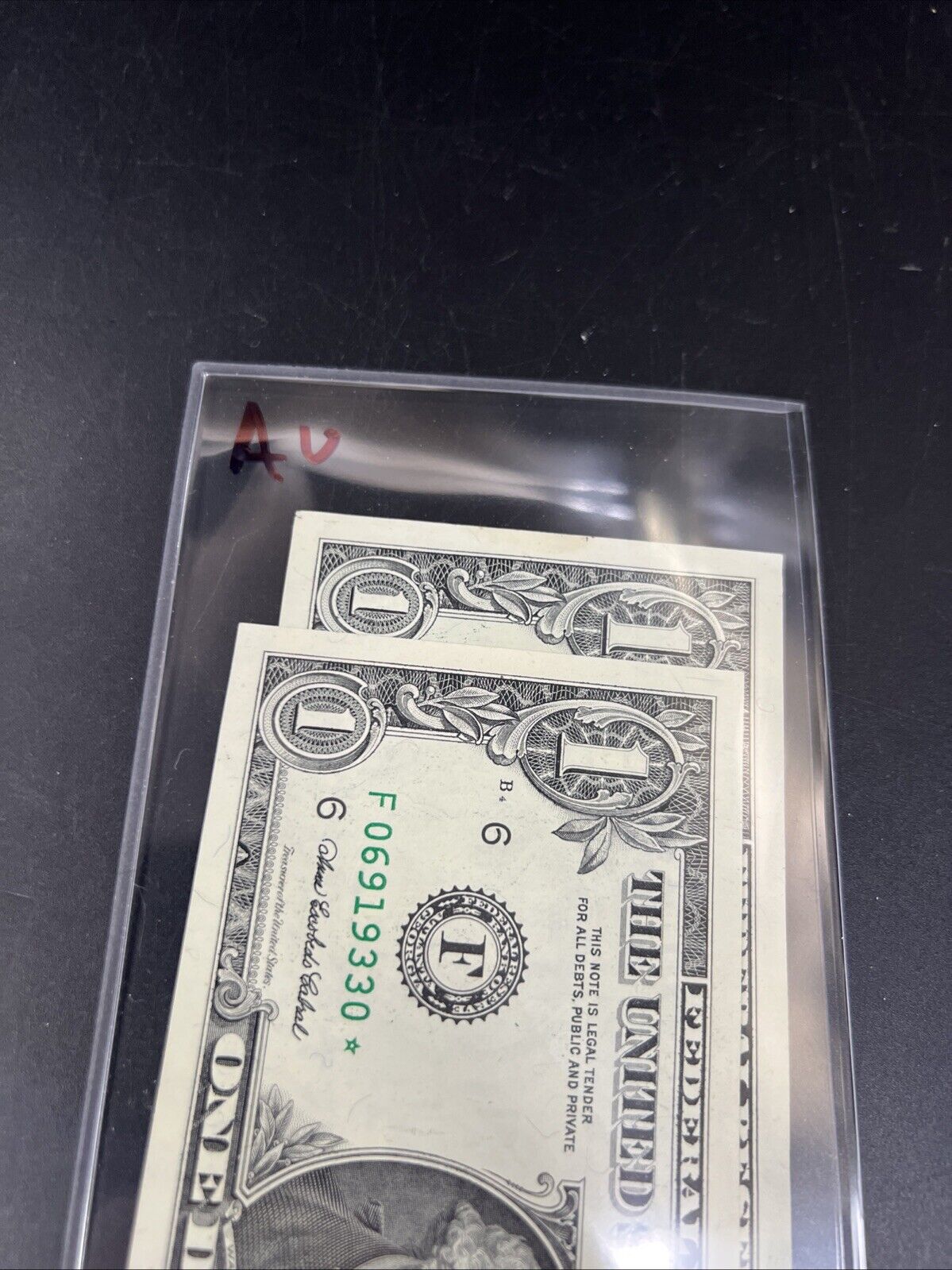 Lot 2 Consecutive * Star Federal Reserve Note 2006 FRN $1 One Dollar Bills CH AU