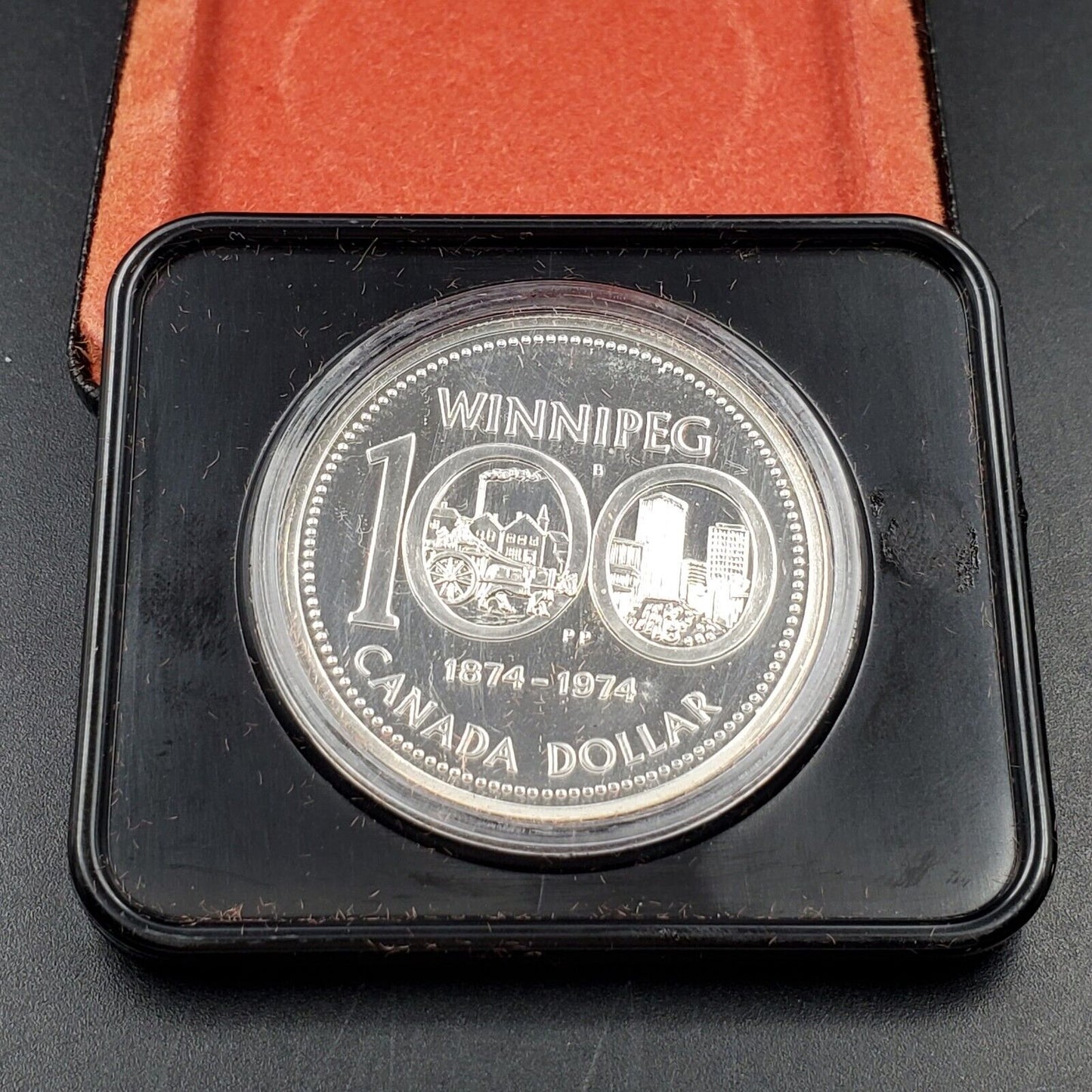 1974 Canada Silver Dollar Winnipeg Centennial 1874-1974 Commemorative Proof Like