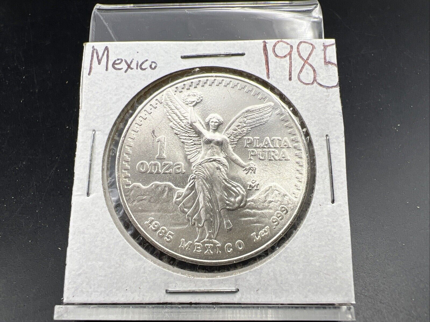 1985 Mo 1 oz Onza Mexico Libertad ULTRA Gem BU UNC Ley .999 Plata Pura #25A