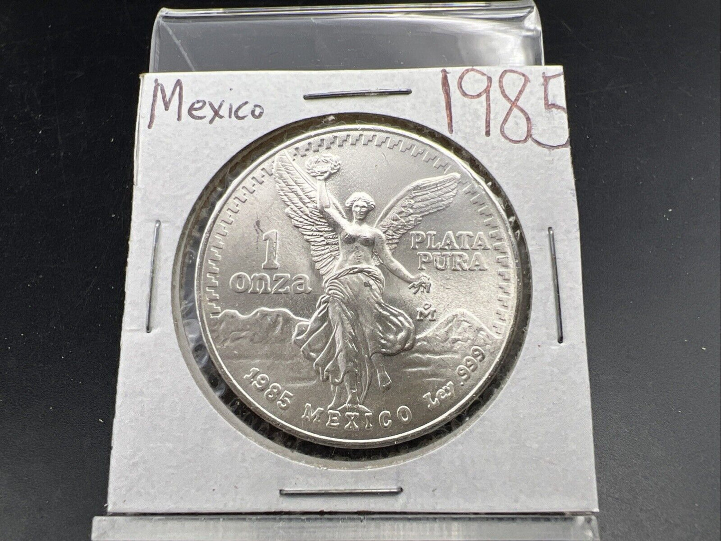 1985 Mo 1 oz Onza Mexico Libertad ULTRA Gem BU UNC Ley .999 Plata Pura #25A