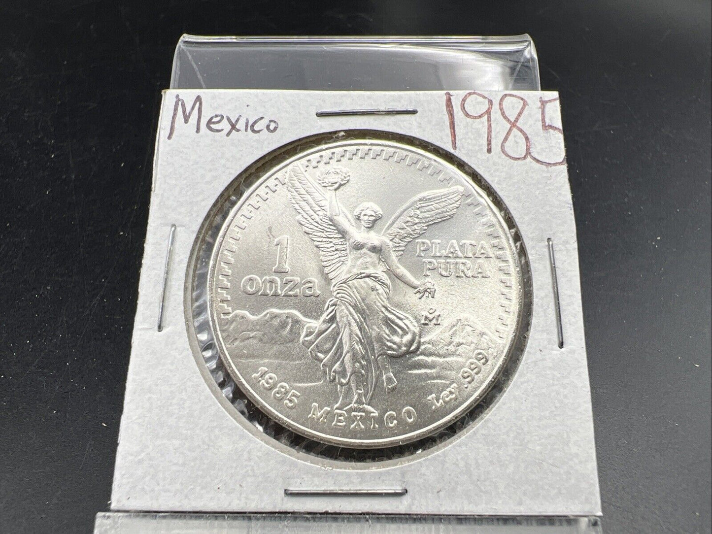 1985 Mo 1 oz Onza Mexico Libertad ULTRA Gem BU UNC Ley .999 Plata Pura #25A
