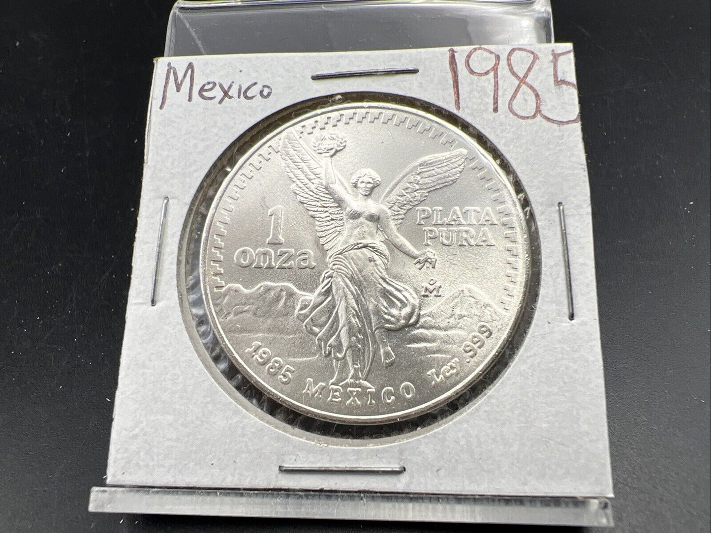 1985 Mo 1 oz Onza Mexico Libertad ULTRA Gem BU UNC Ley .999 Plata Pura #25A