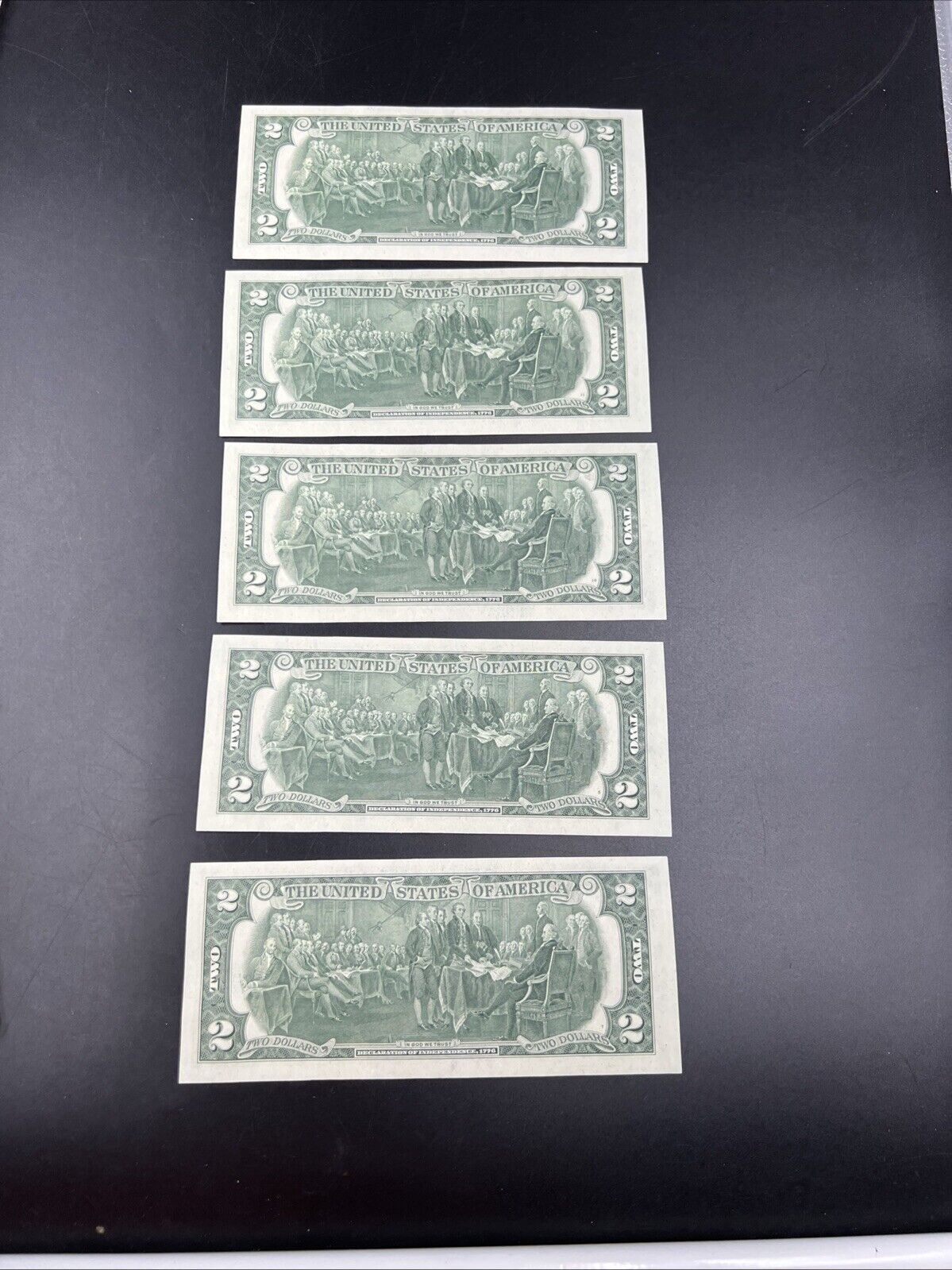 5 Consecutive 1976 Bicentennial Postal FRN Notes UNC Atlanta Main Office GA