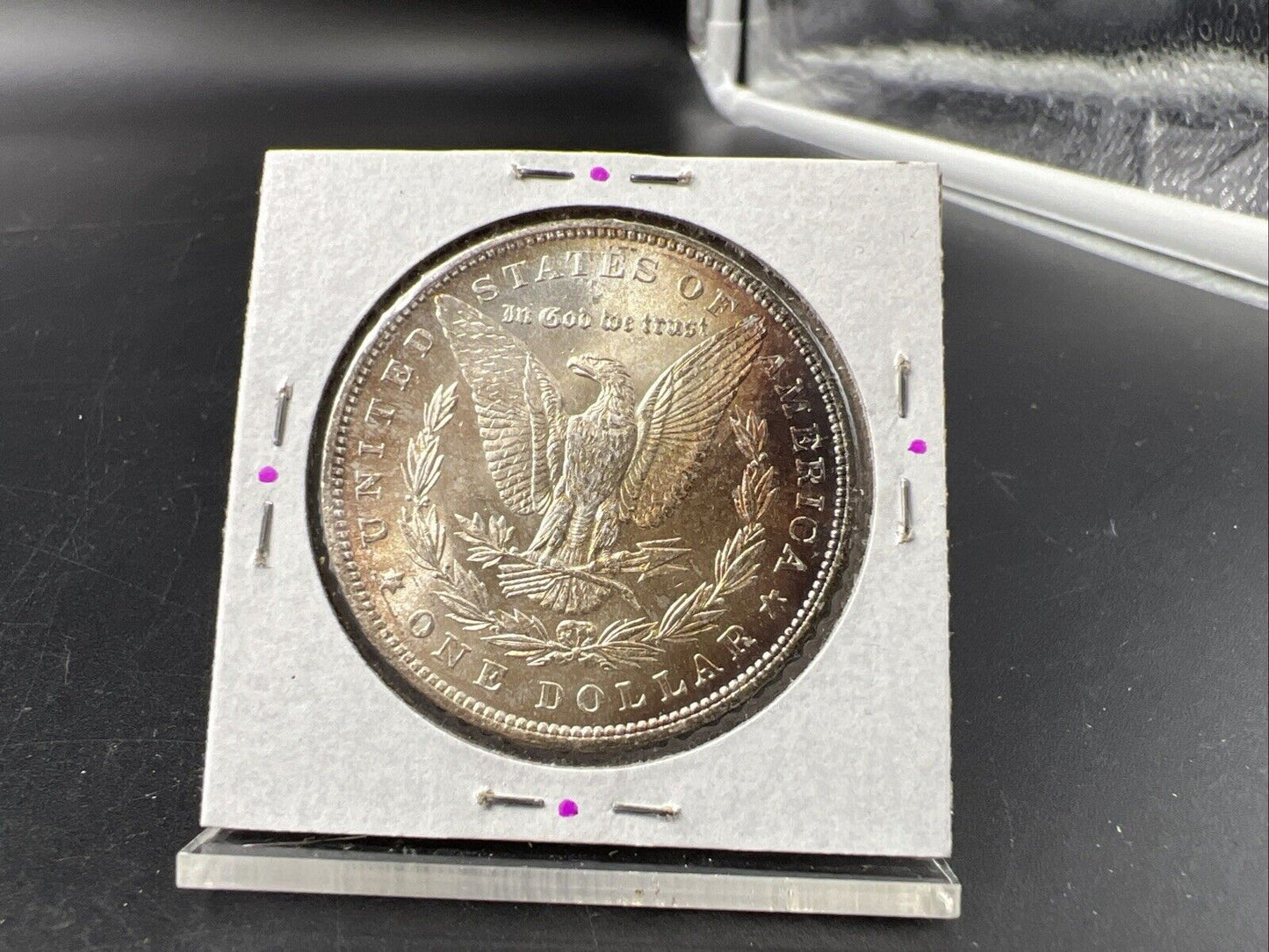 1879 P $1 Morgan Silver Dollar Coin CH BU UNC Unc PQ Toning Toner Obverse