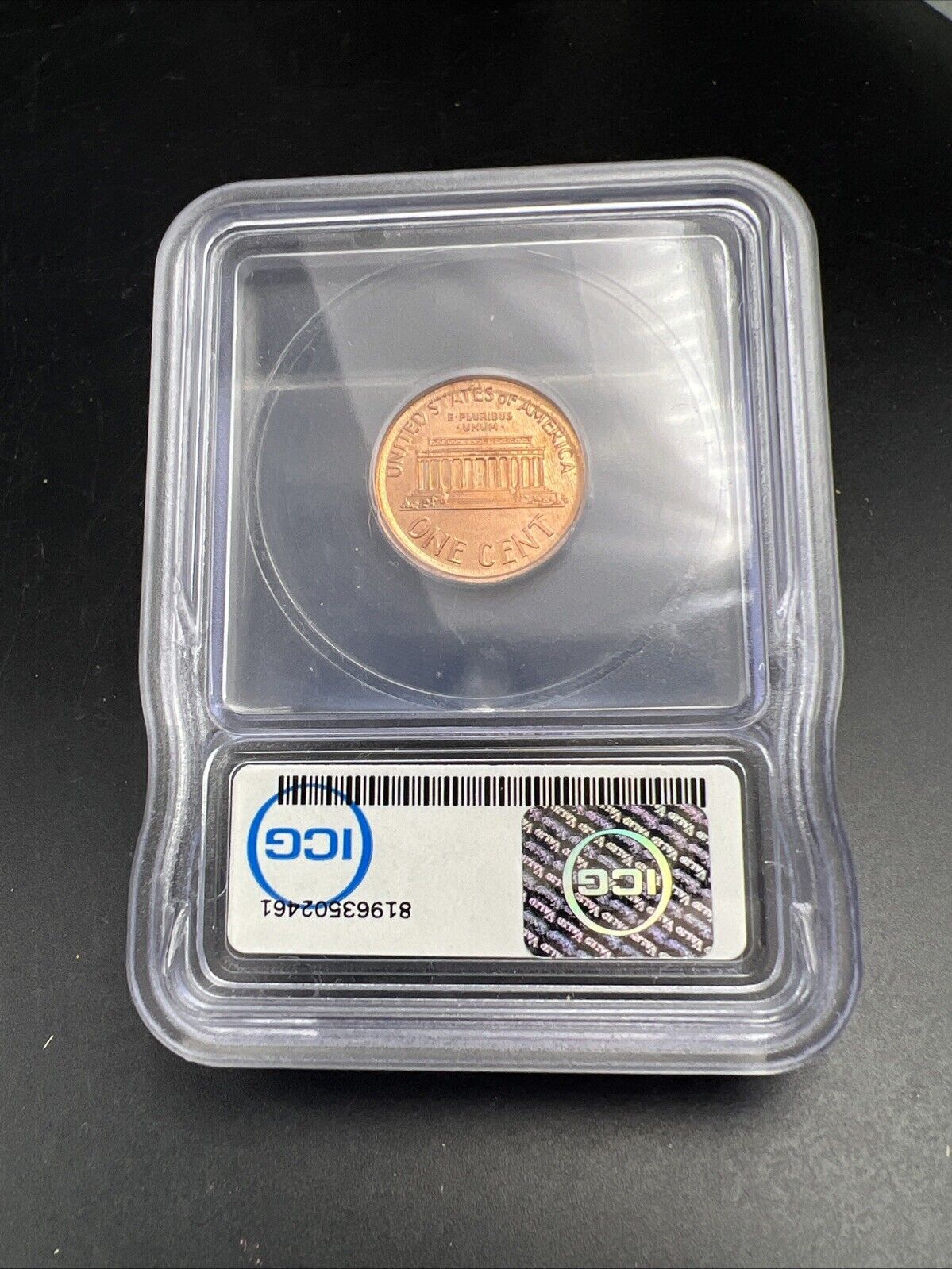2000 Lincoln Memorial Cent 1c Broadstrike Error ICG BU #61