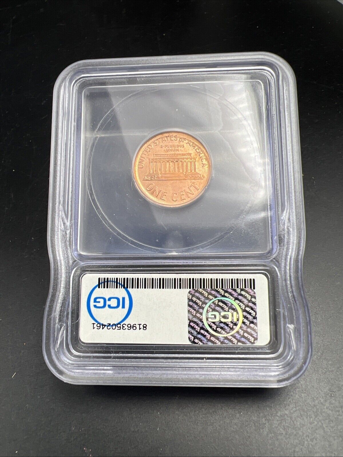 2000 Lincoln Memorial Cent 1c Broadstrike Error ICG BU #61