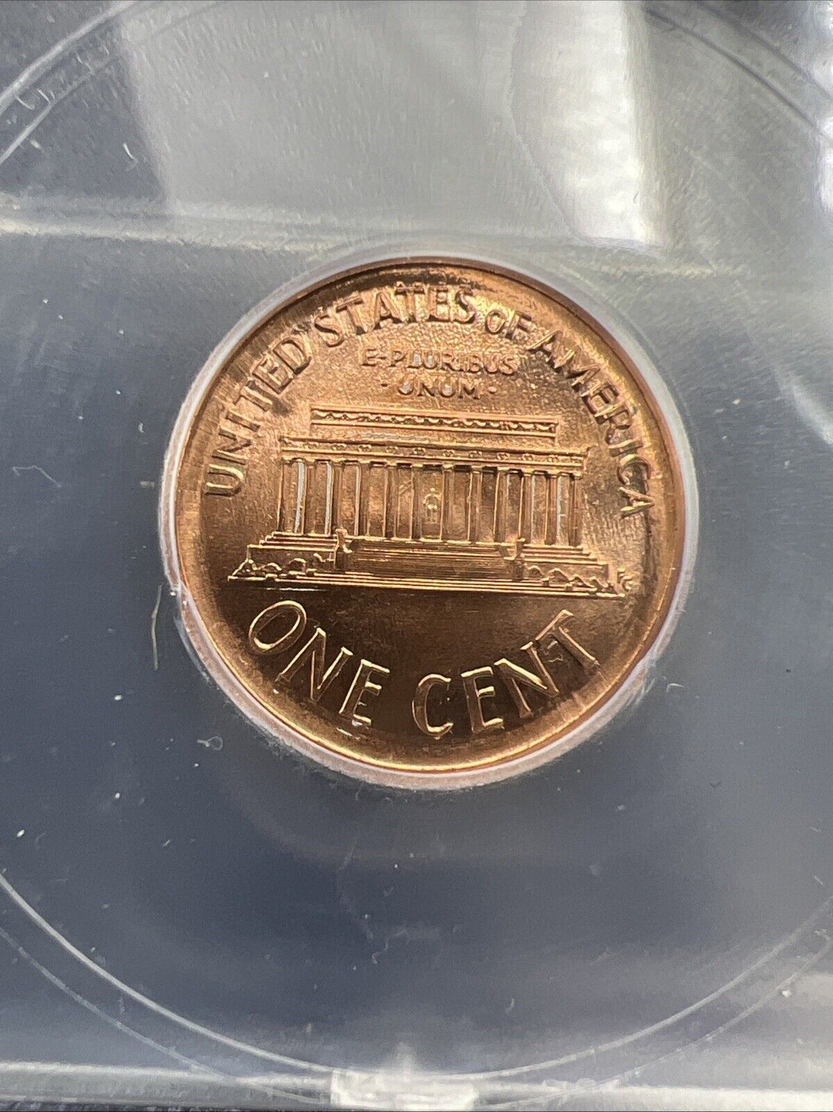 2000 Lincoln Memorial Cent 1c Broadstrike Error ICG BU #61
