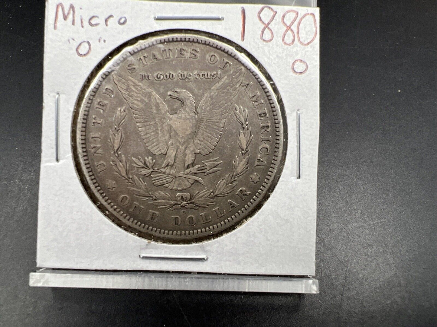 1880 O $1 Small "Micro" o Morgan Silver Dollar Coin Choice EF XF Extra Fine Circ