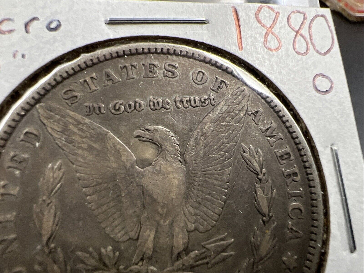 1880 O $1 Small "Micro" o Morgan Silver Dollar Coin Choice EF XF Extra Fine Circ