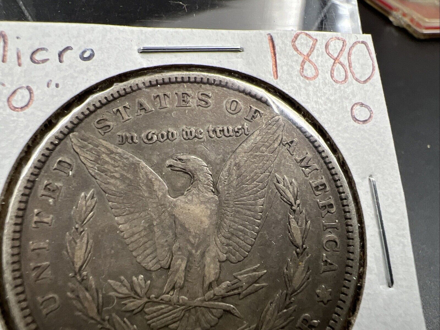 1880 O $1 Small "Micro" o Morgan Silver Dollar Coin Choice EF XF Extra Fine Circ