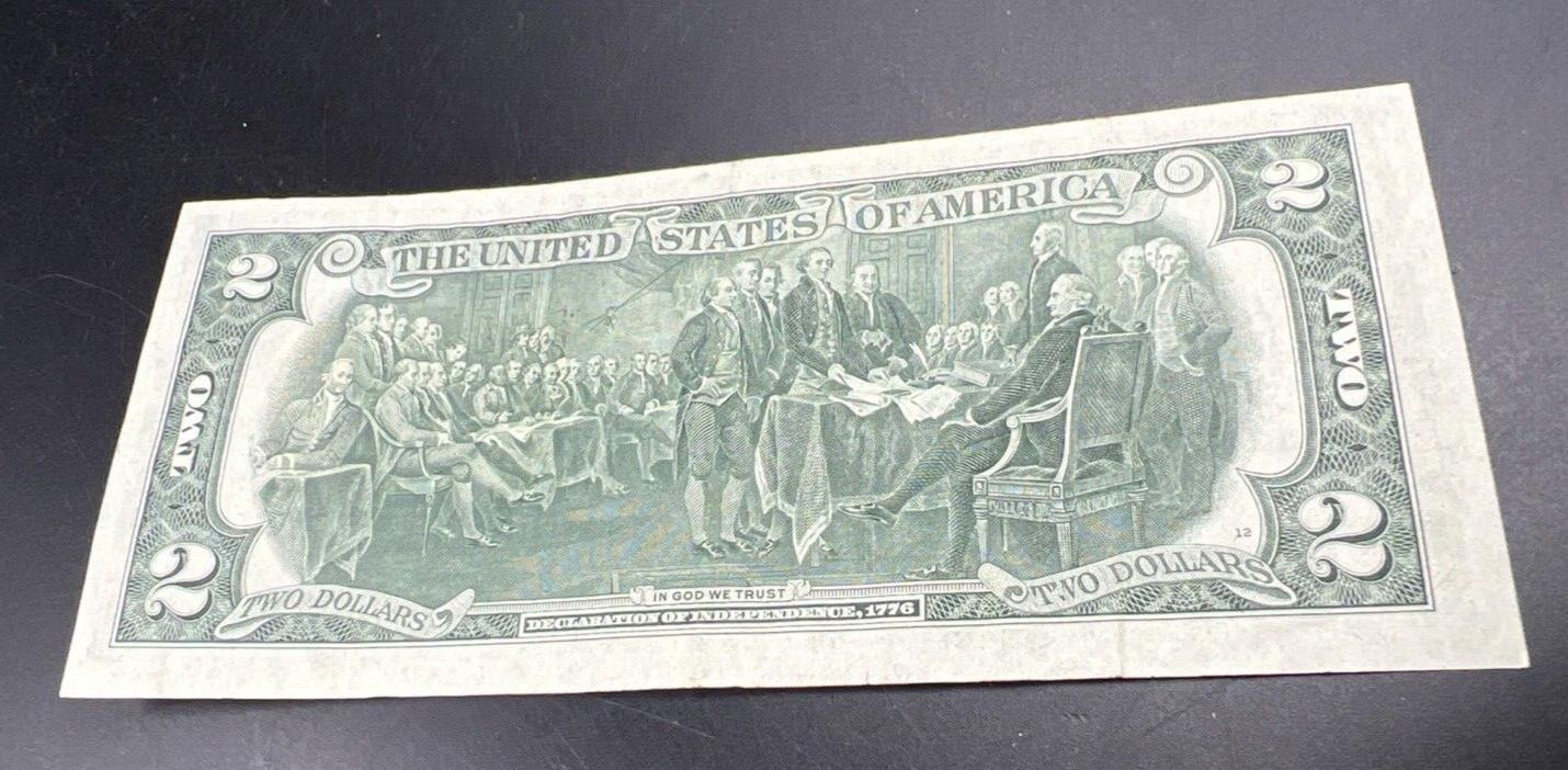 1976 $2 Two Dollar Federal Reserve Bicentennial Postal Note Marietta GA VF #619