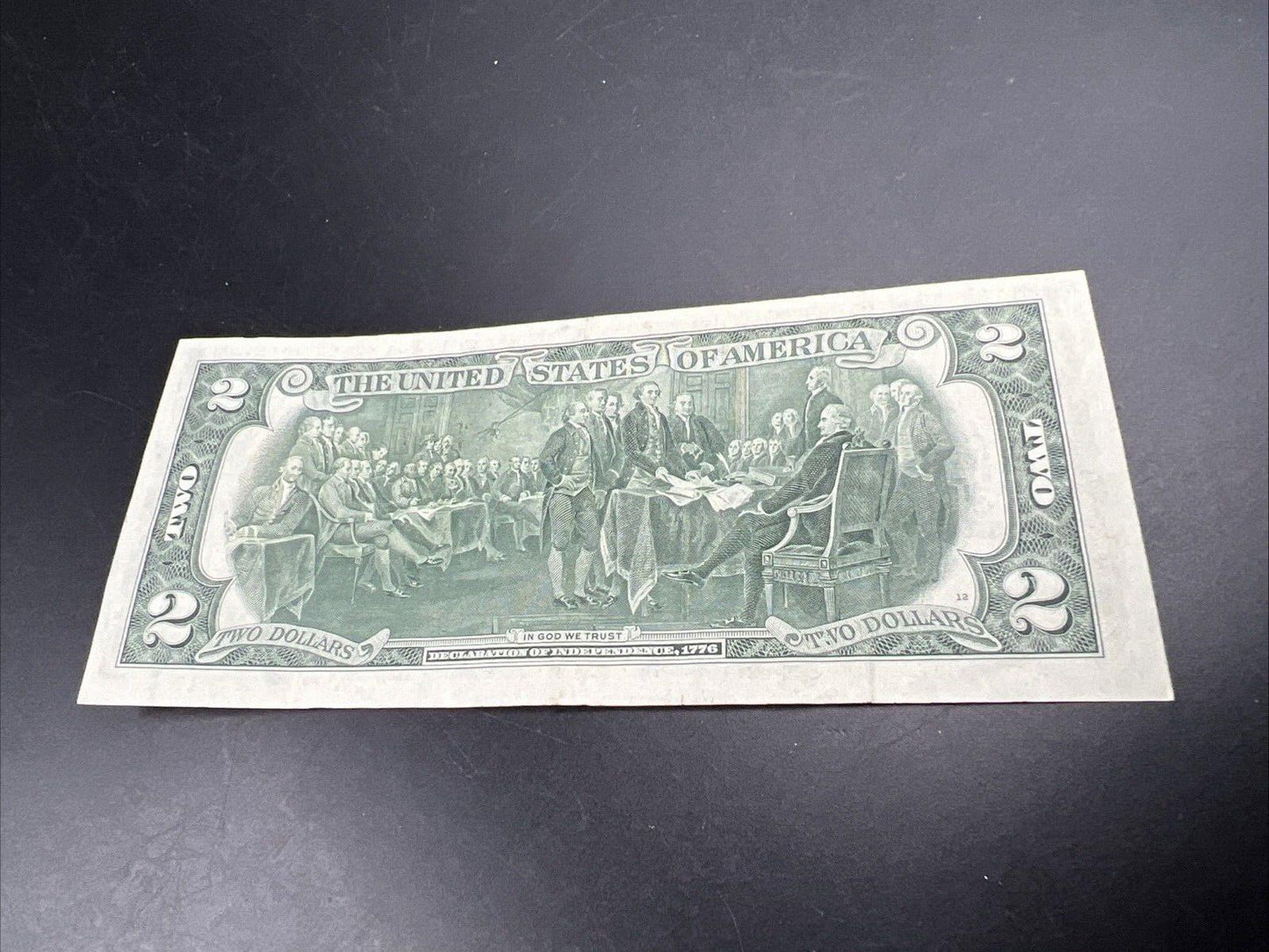 1976 $2 Two Dollar Federal Reserve Bicentennial Postal Note Marietta GA VF #619