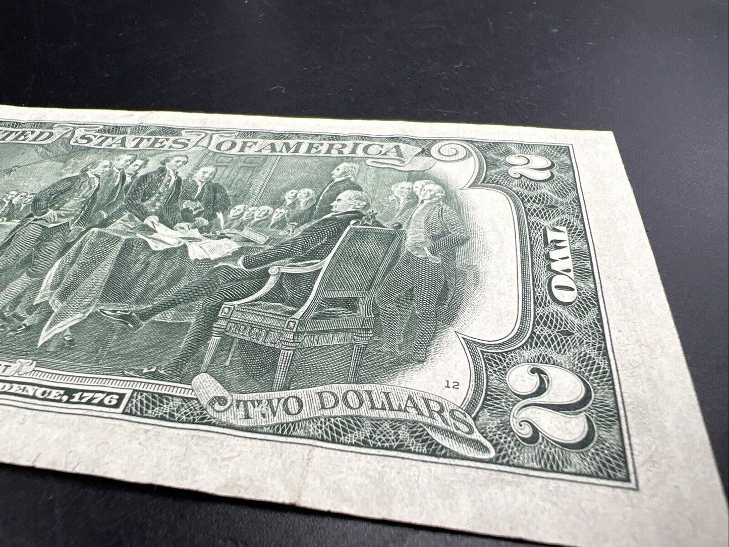 1976 $2 Two Dollar Federal Reserve Bicentennial Postal Note Marietta GA VF #619