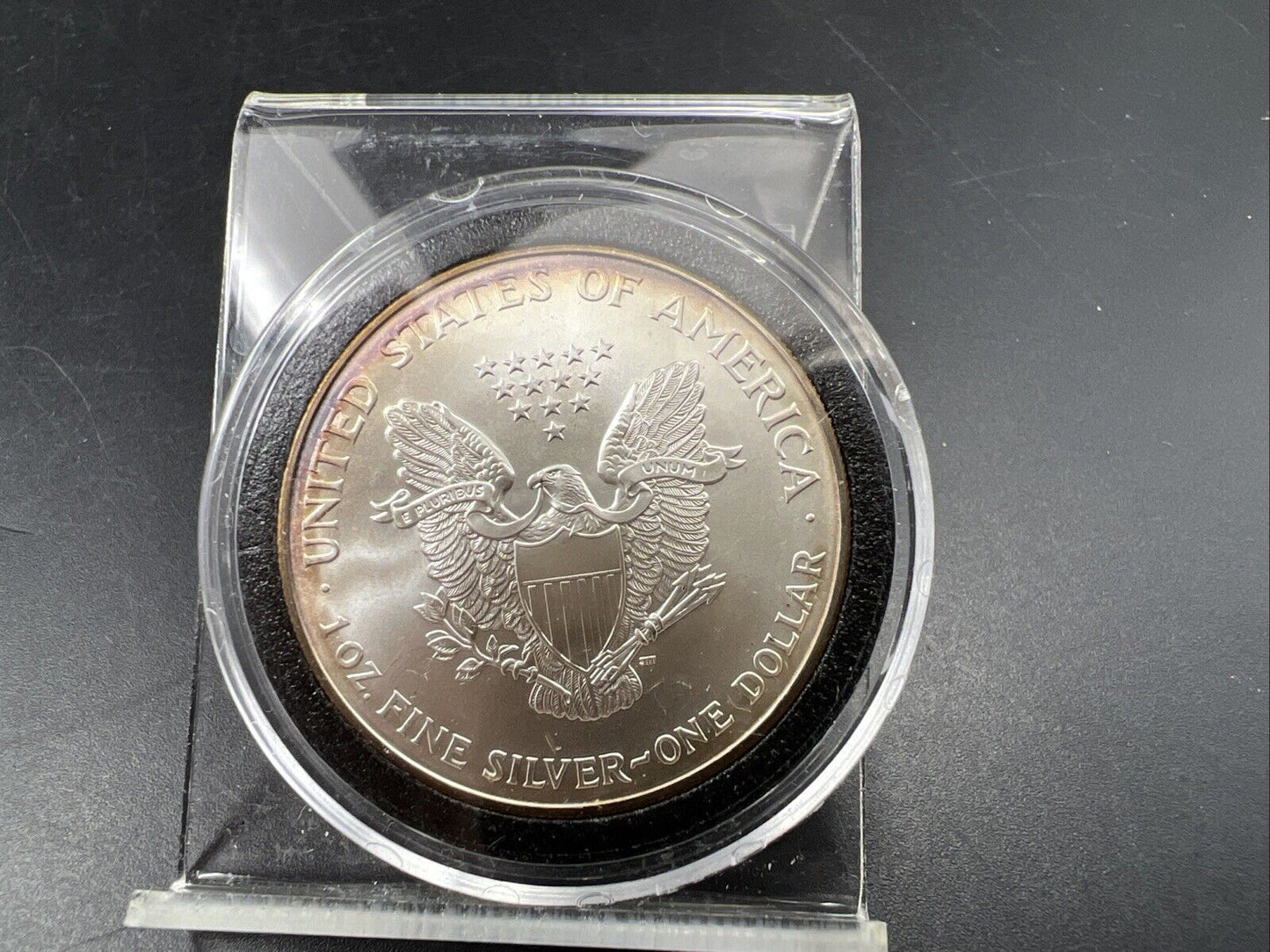 2000 1 Oz ASE American Silver Eagle Coin Gem BU UNC Nice Toning Toner Obverse