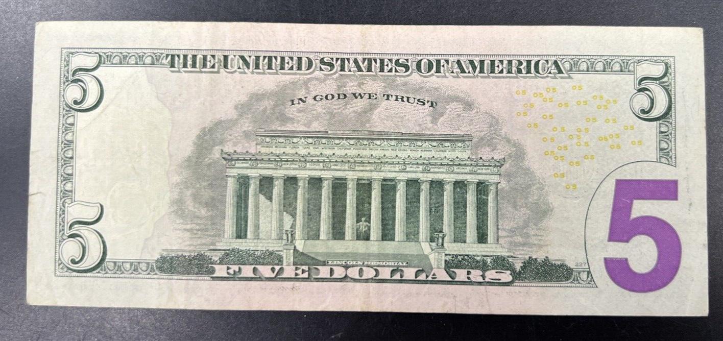 2013 $5 Five Dollar FRN * Star Note Fine Circulated Condition