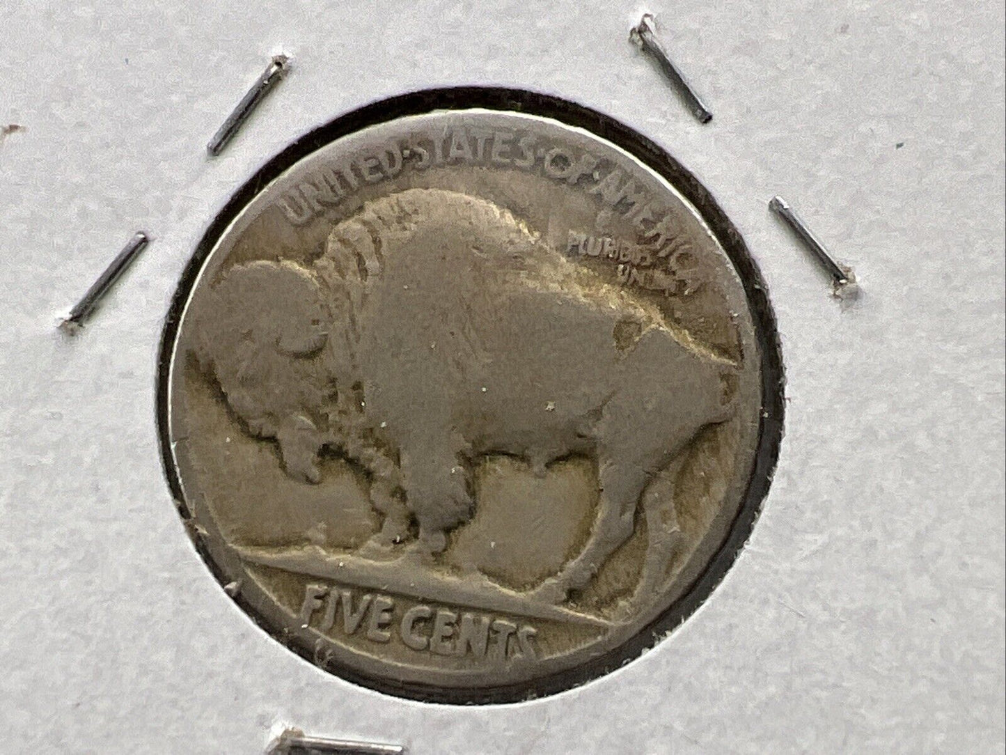 1921 P 5c Buffalo Nickel Coin FS-401 Two Feathers Variety AG About Good Circ