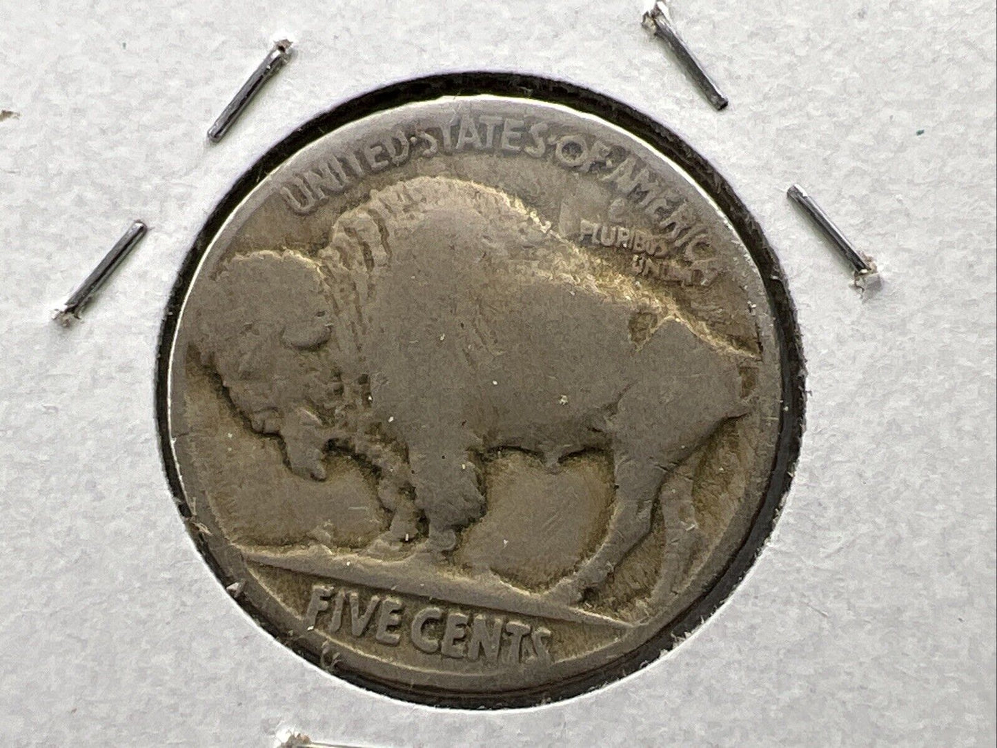 1921 P 5c Buffalo Nickel Coin FS-401 Two Feathers Variety AG About Good Circ
