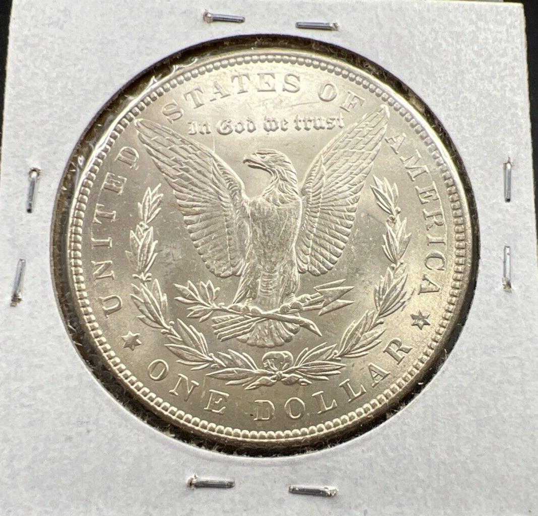 1887 P $1 Morgan Silver Dollar Coin Clashed Die Vam BU Unc Uncirculated