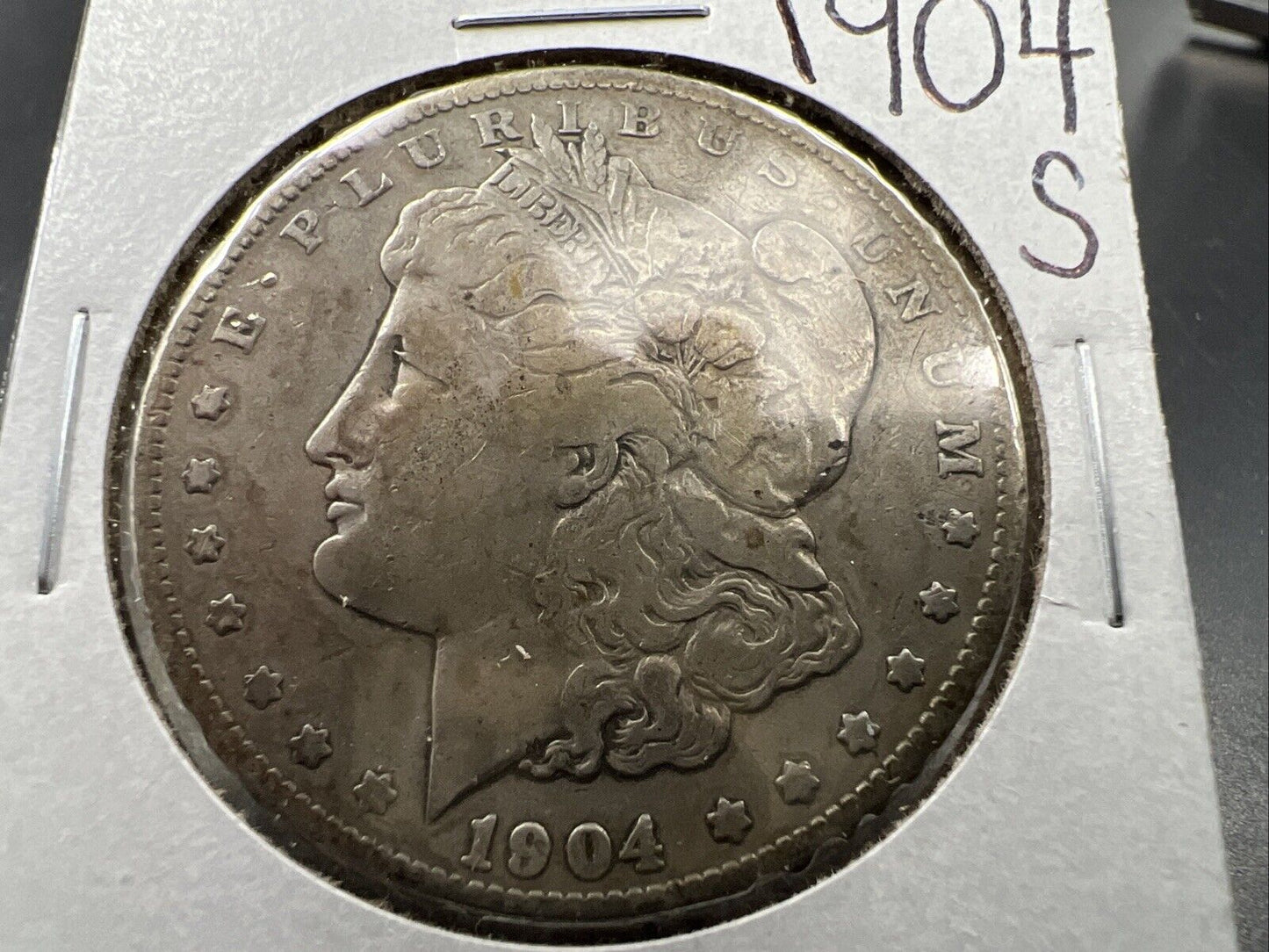 1904 S $1 Morgan Silver Dollar Coin VF Very Fine Circ