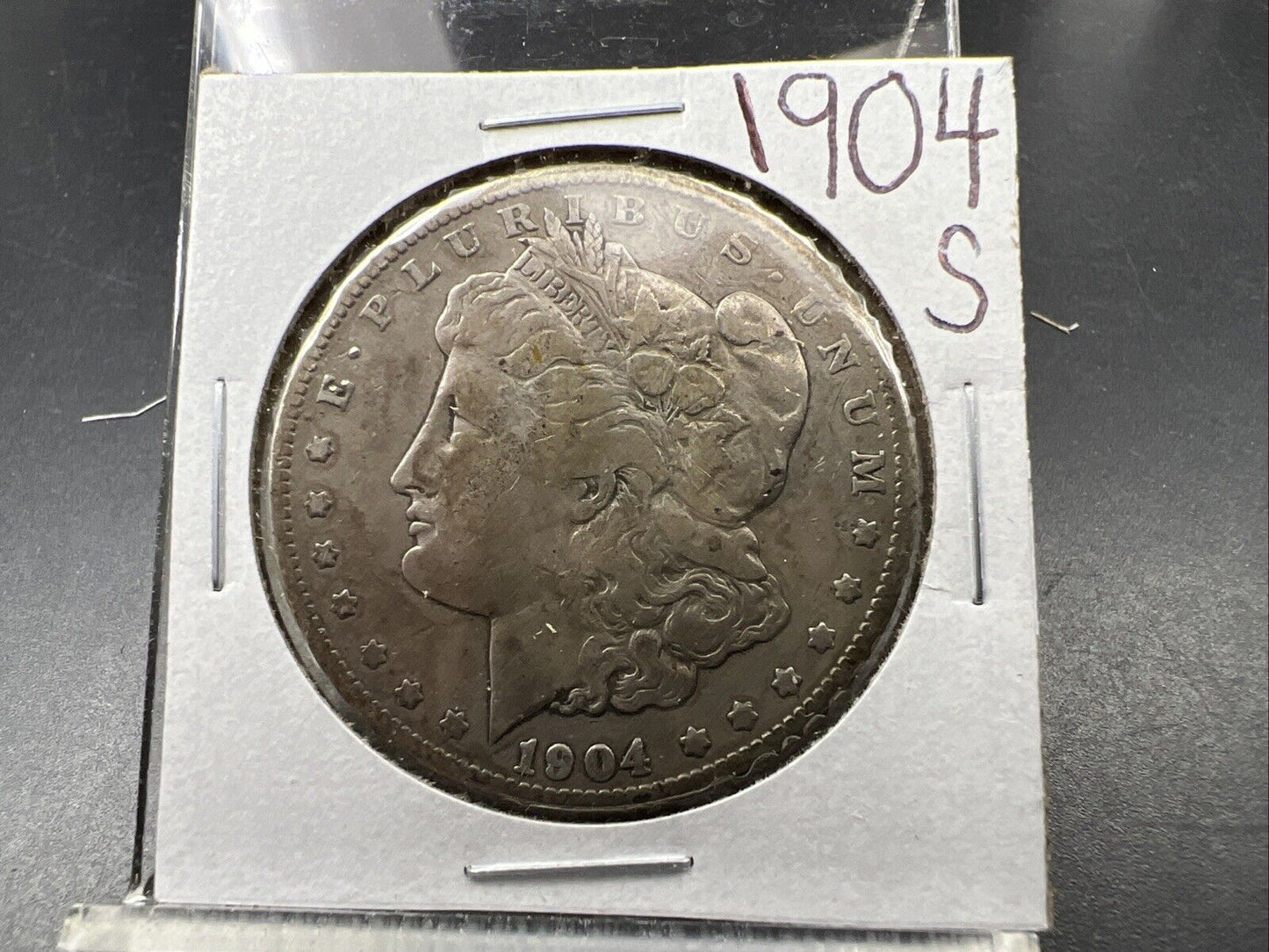 1904 S $1 Morgan Silver Dollar Coin VF Very Fine Circ