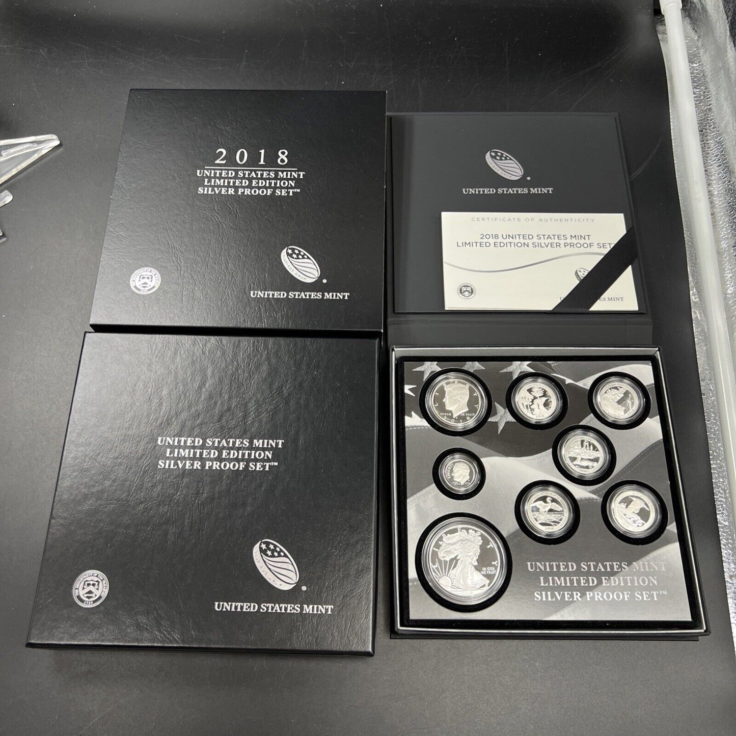 2018 United States Mint Limited Edition Silver Eagle Proof Set w/ Box & COA #B