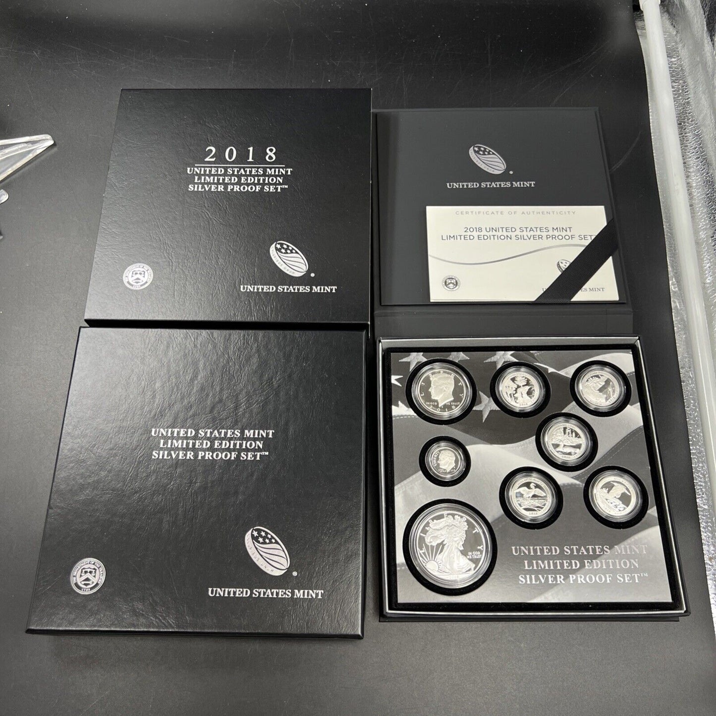 2018 United States Mint Limited Edition Silver Eagle Proof Set w/ Box & COA #B
