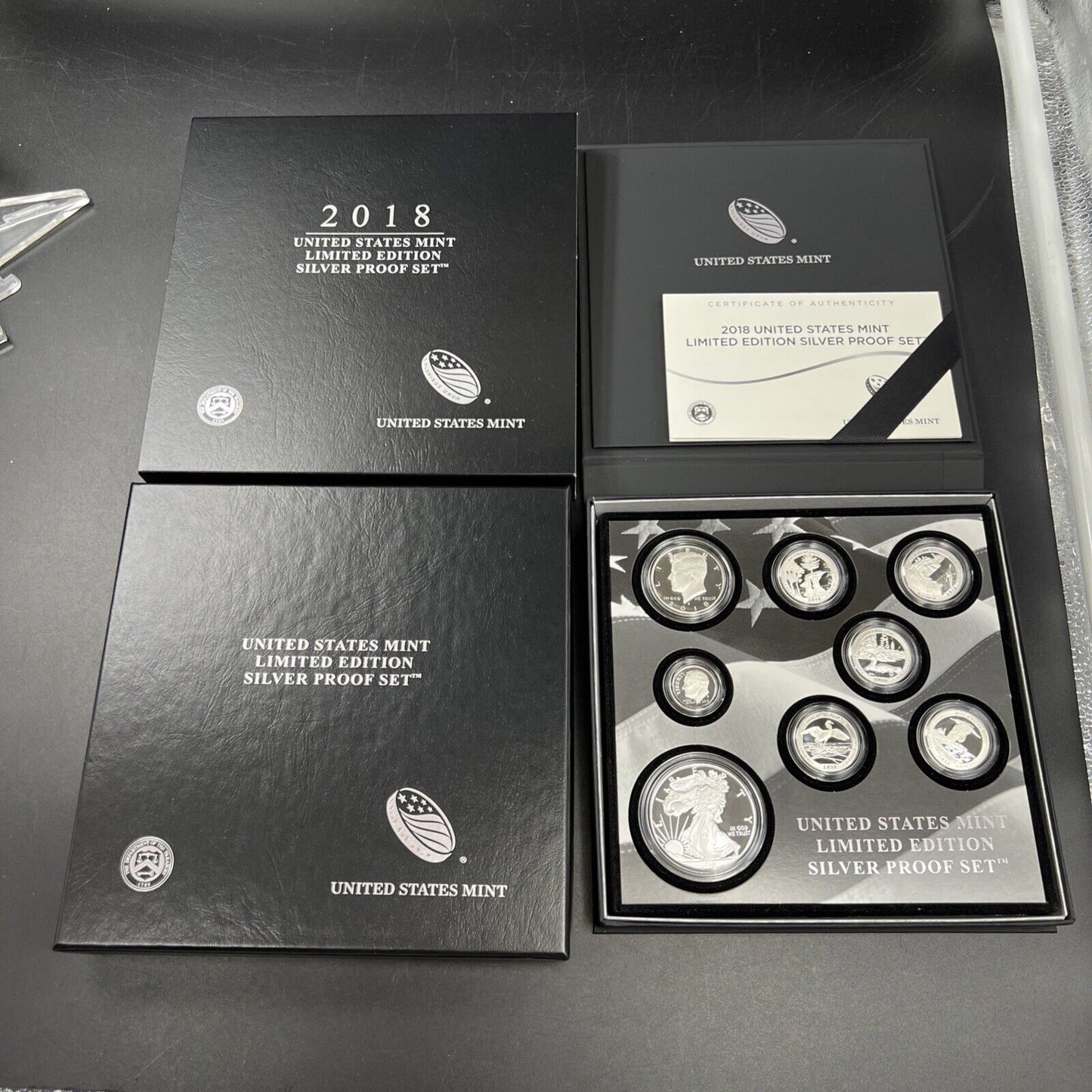 2018 United States Mint Limited Edition Silver Eagle Proof Set w/ Box & COA #B
