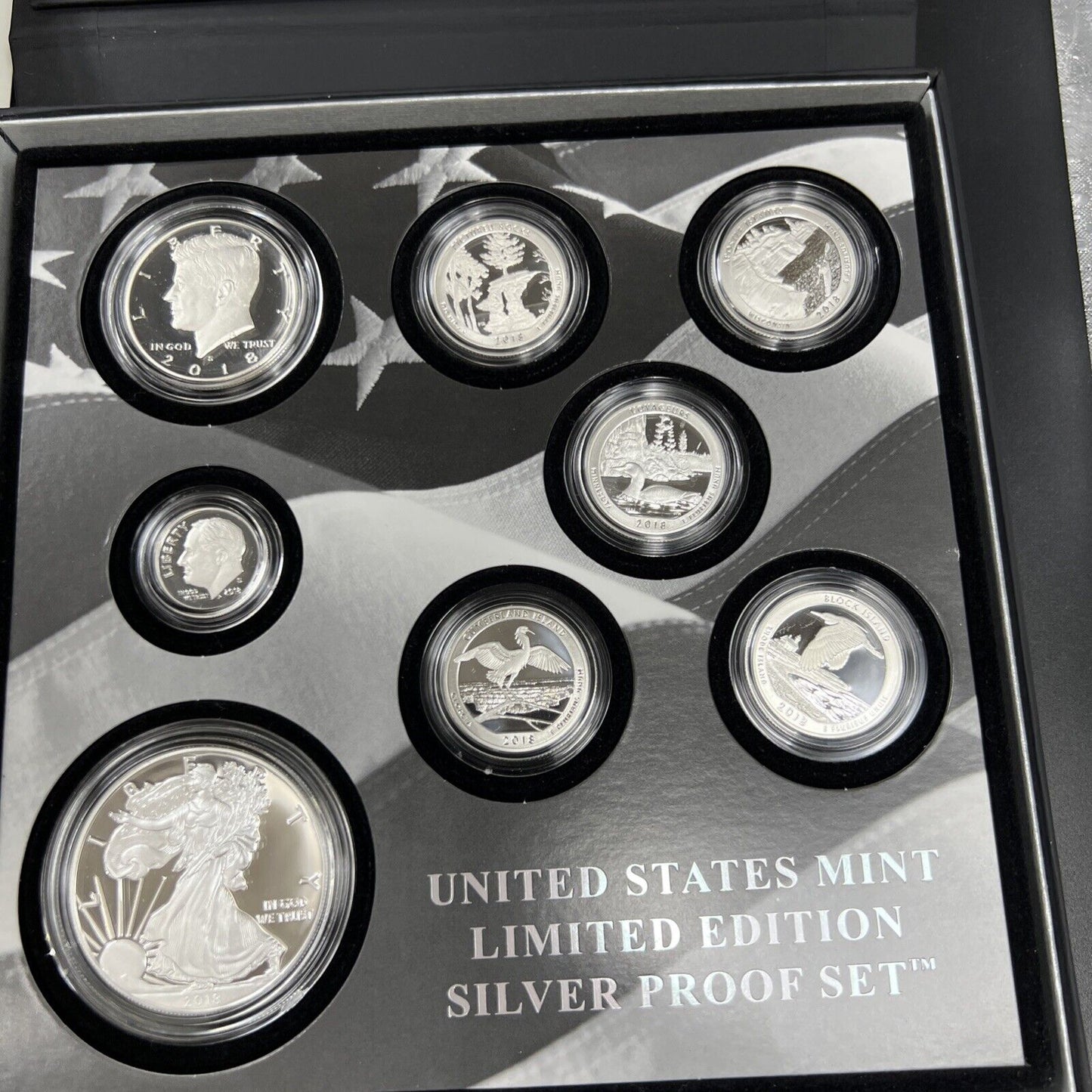 2018 United States Mint Limited Edition Silver Eagle Proof Set w/ Box & COA #B