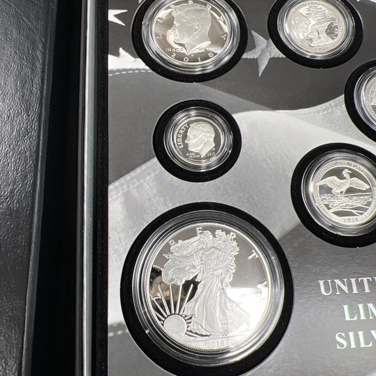 2018 United States Mint Limited Edition Silver Eagle Proof Set w/ Box & COA #B