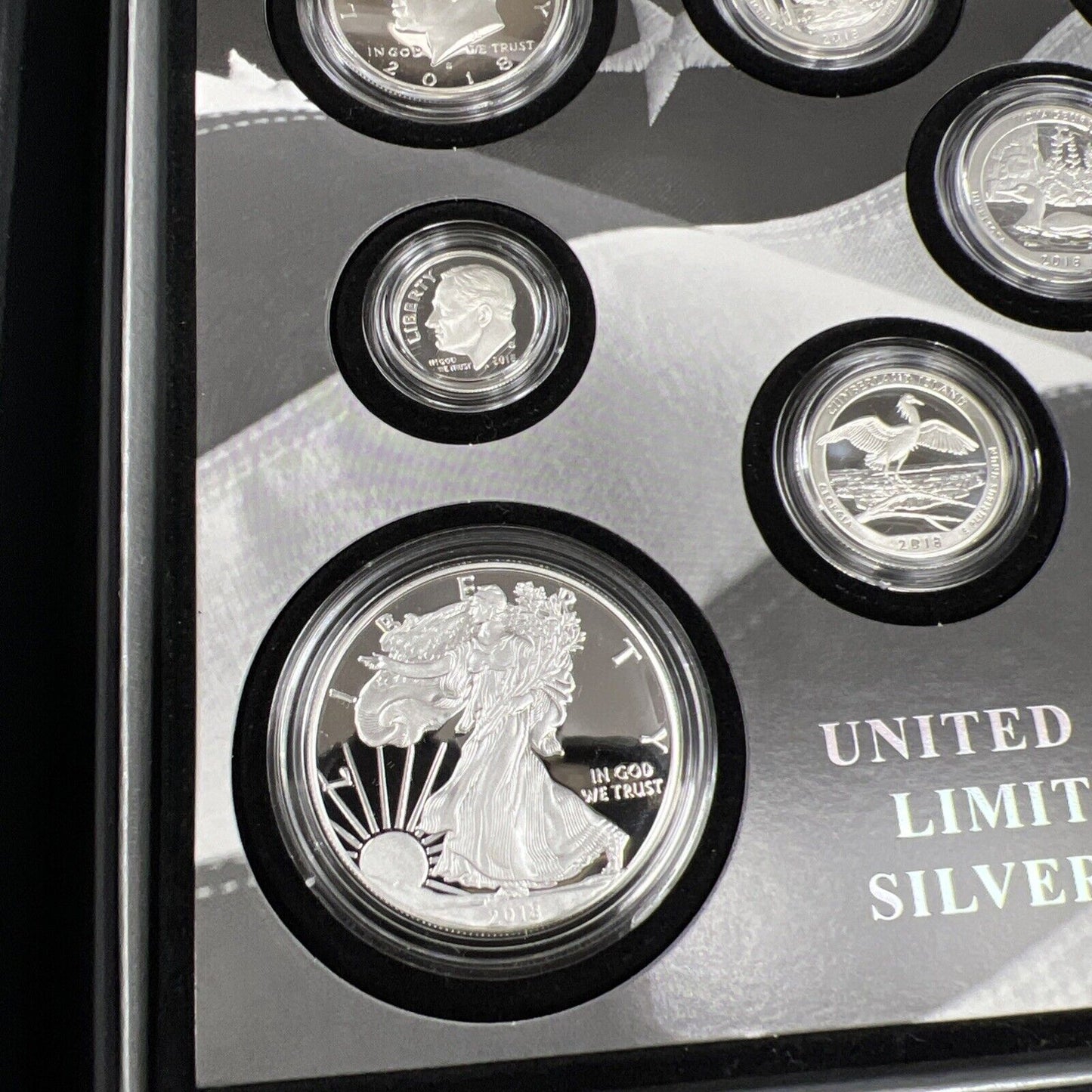 2018 United States Mint Limited Edition Silver Eagle Proof Set w/ Box & COA #B