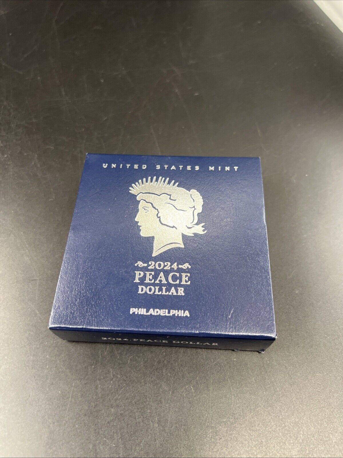 2024 $1 Peace Silver Dollar Coin GEM BU OGP Box & COA