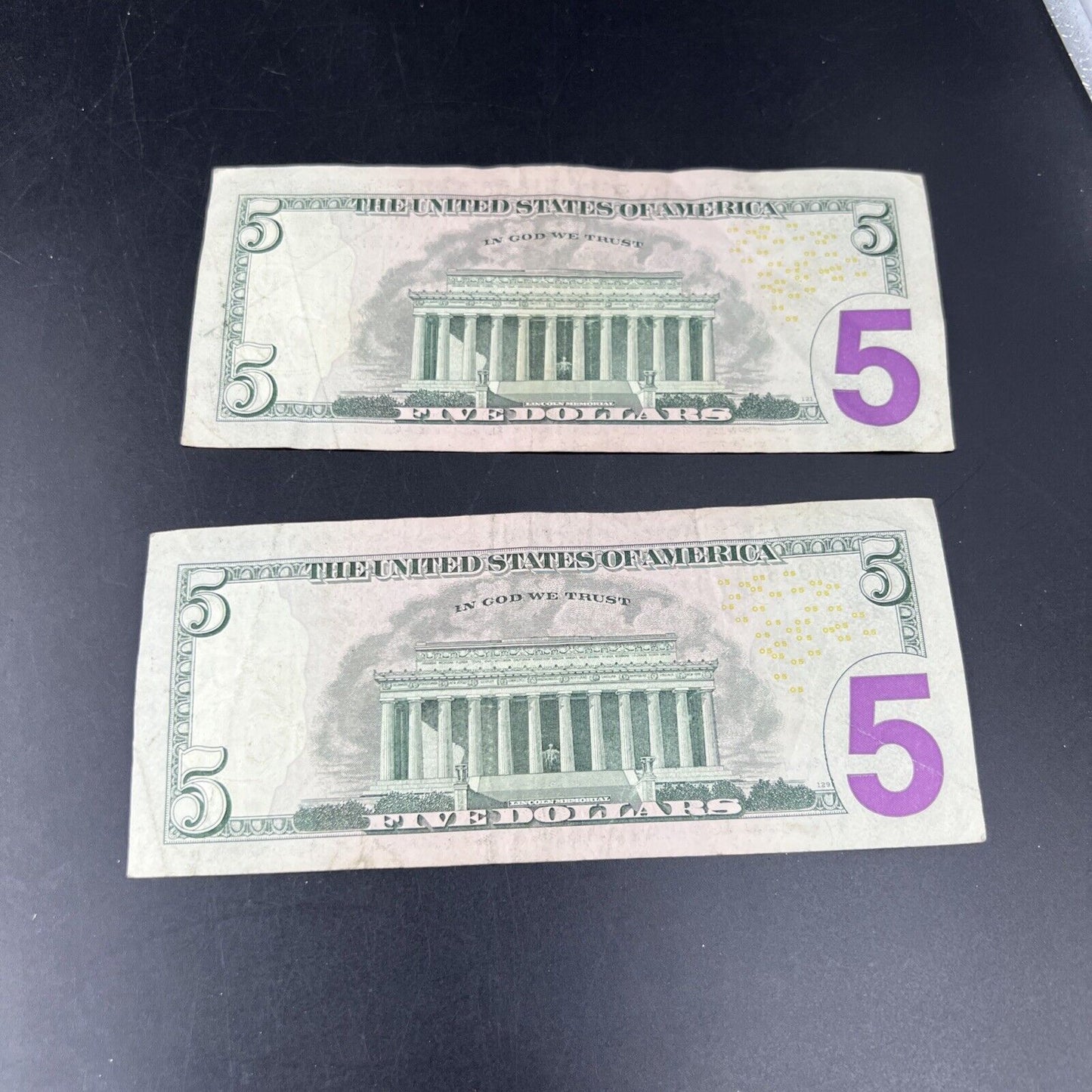 Lot of 2 2013 * Star $5 FRN Federal Reserve Notes Circulated #600